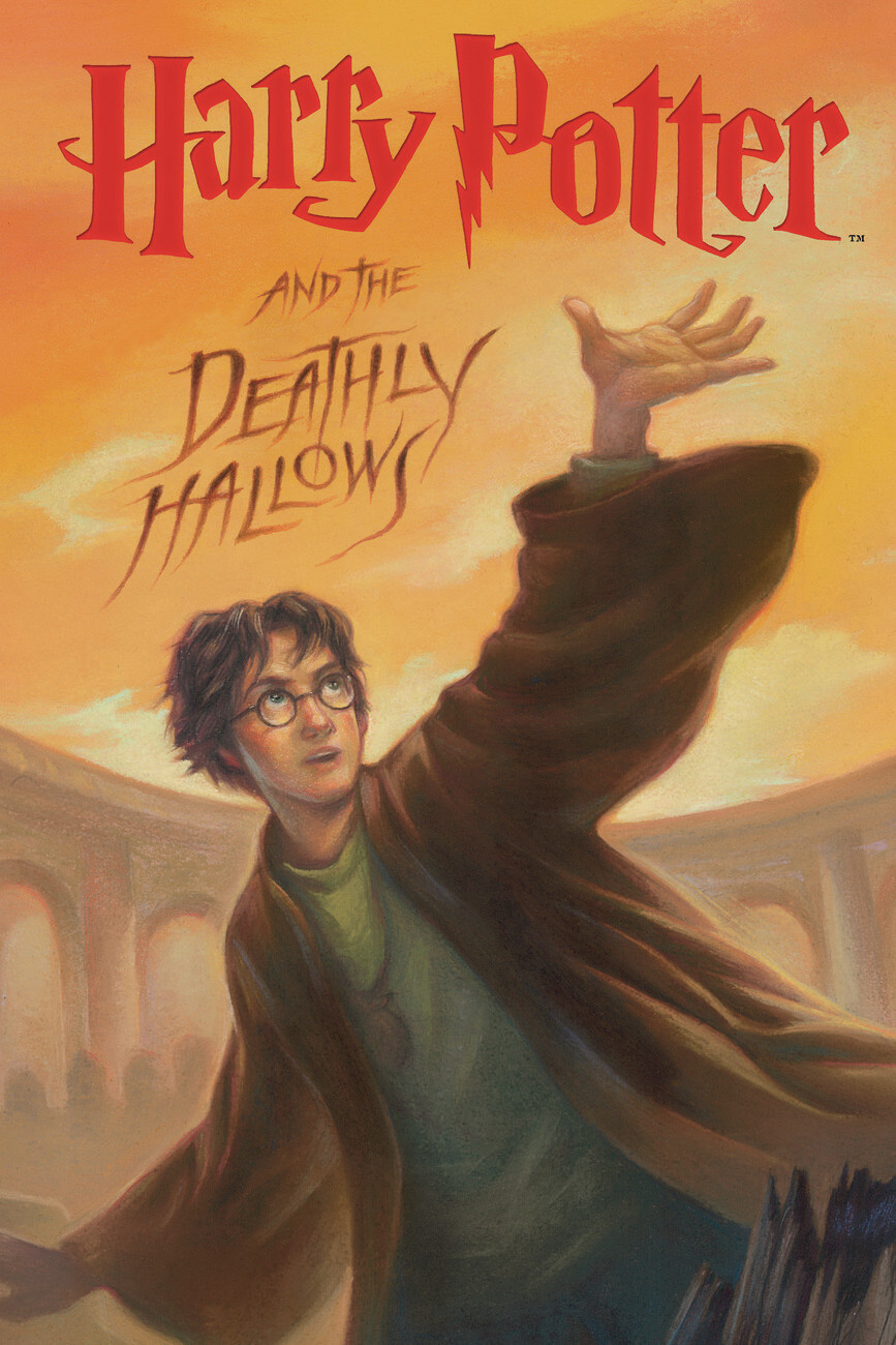 Wall Art Print Harry Potter - Deathly Hallows Book Cover | Gifts regarding Free Printable Harry Potter Book Covers