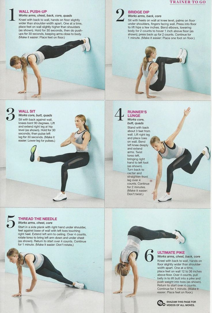Wall Pilates Exercises | Pilates Workout Plan, Wall Workout for Wall Pilates Chart Printable