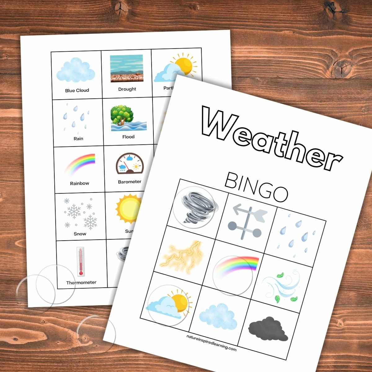 Weather Bingo - Nature Inspired Learning throughout Weather Bingo Free Printable