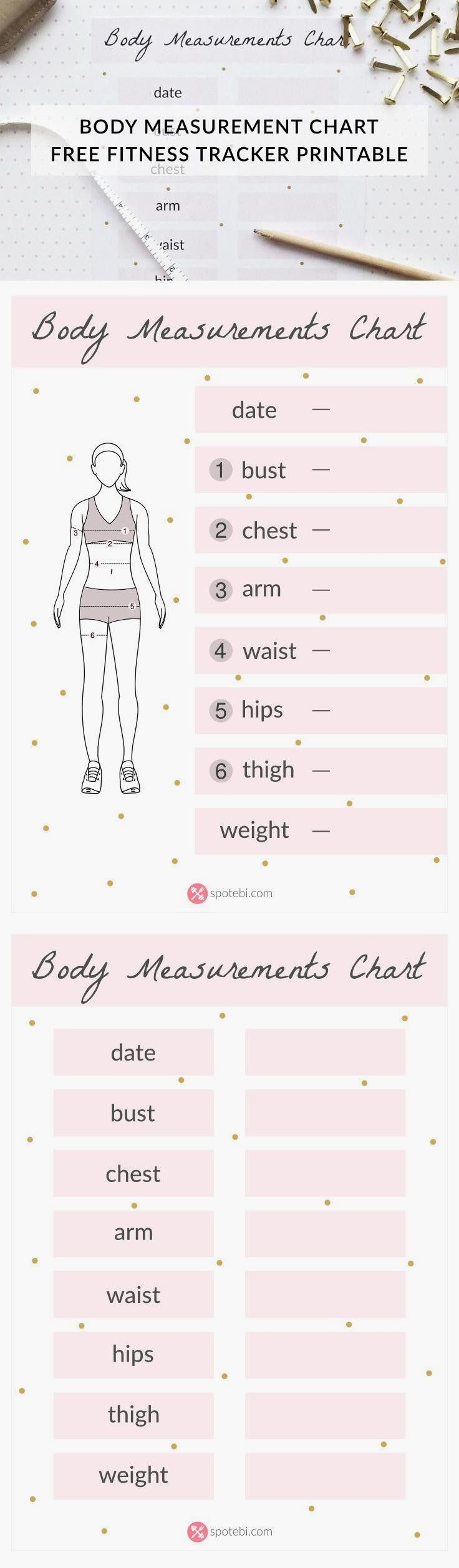 Weight Loss Body Measurements throughout Isagenix Measurement Chart Printable