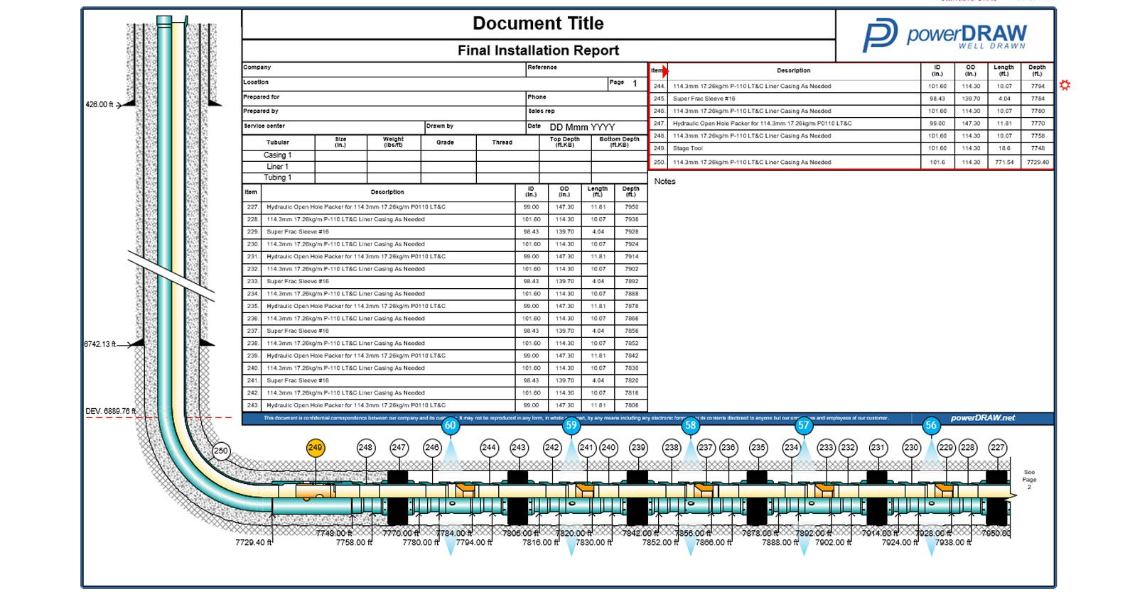 Well Schematic Drawing Software And Wellbore Diagrams with Free Wellbore Schematic Excel Template