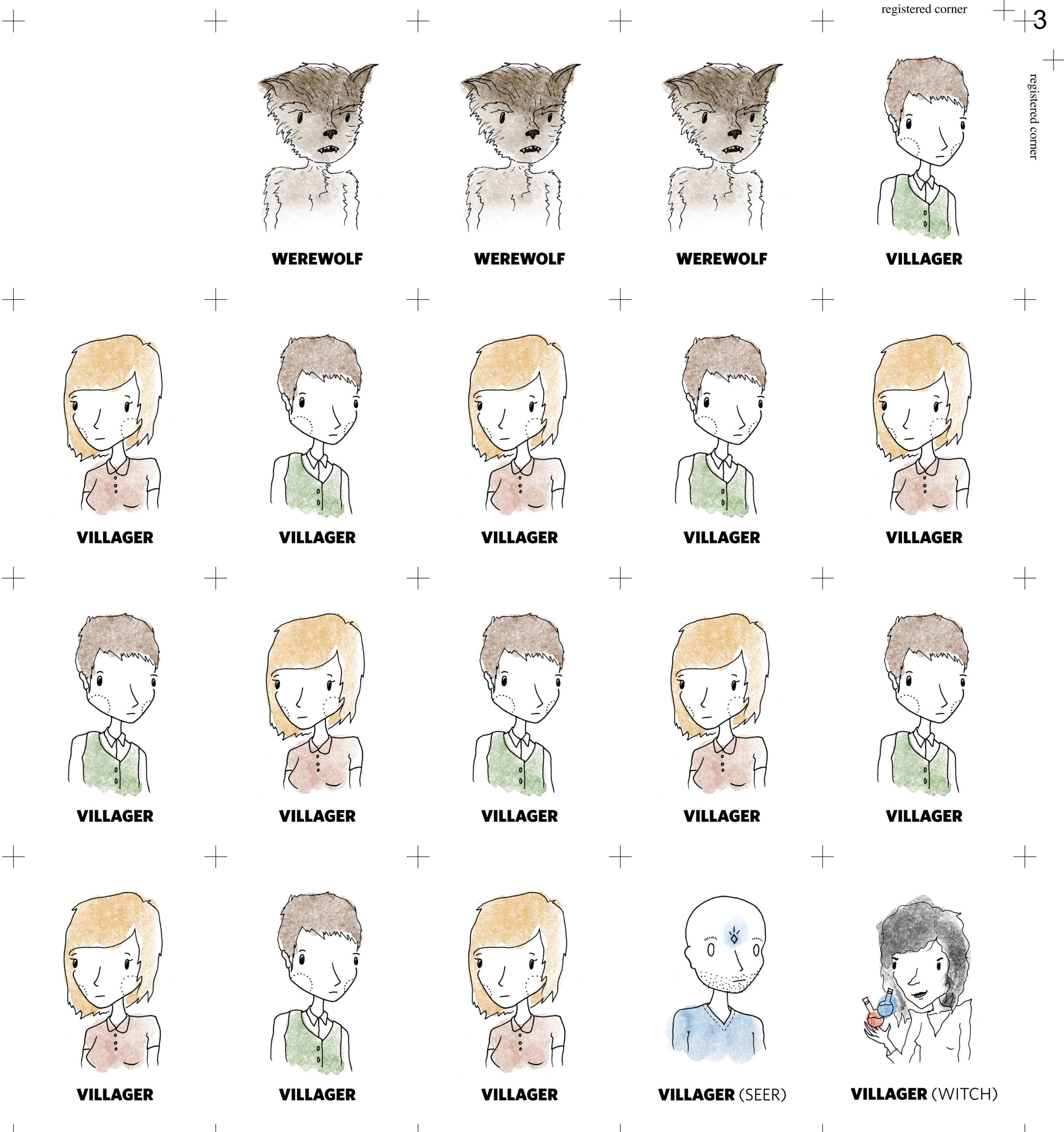 Werewolf-Cards - Custom Playing Cards Blog | Admagic within Free Printable Werewolf Game Cards