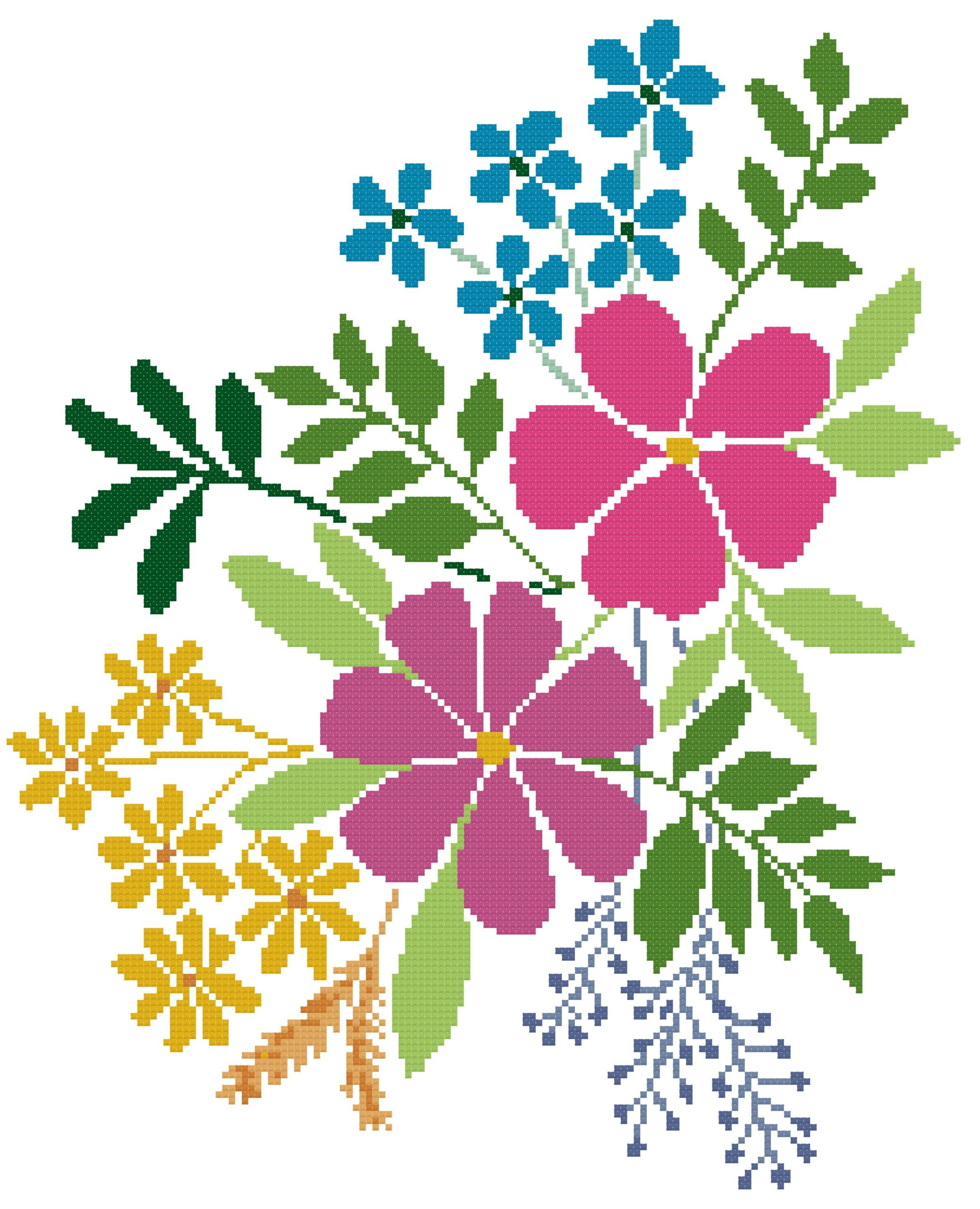Wild Flowers. Free Cross Stitch Pattern – Better Cross Stitch regarding Free Printable Wildflower Stitchery Patterns