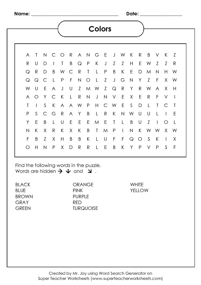 Word Search Puzzle Generator - Custom Word Search Maker with Free Printable Crossword Maker For Teachers