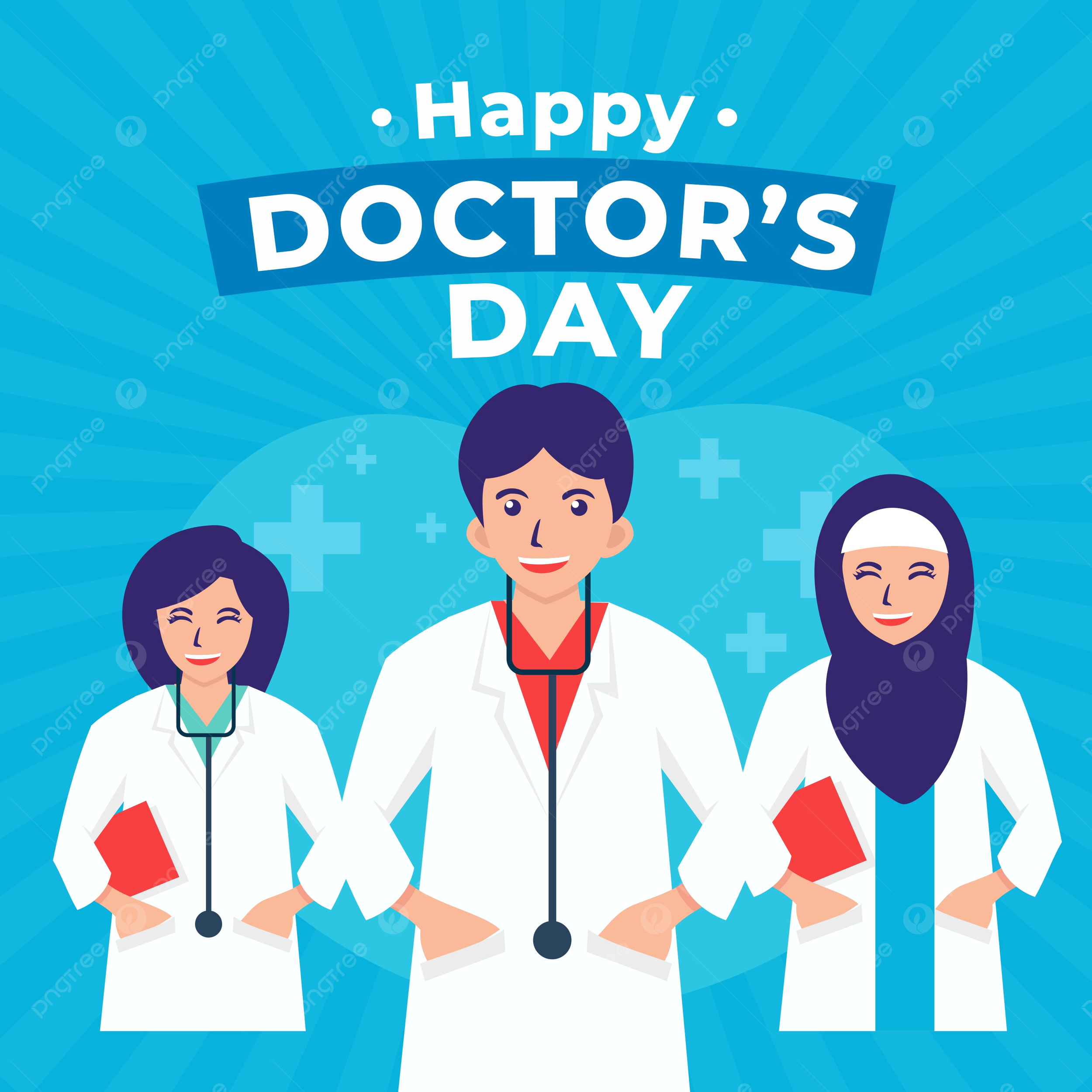 World Doctors Day Vector Illustration For Greeting Card Or pertaining to Free Printable Happy Doctors Day Cards