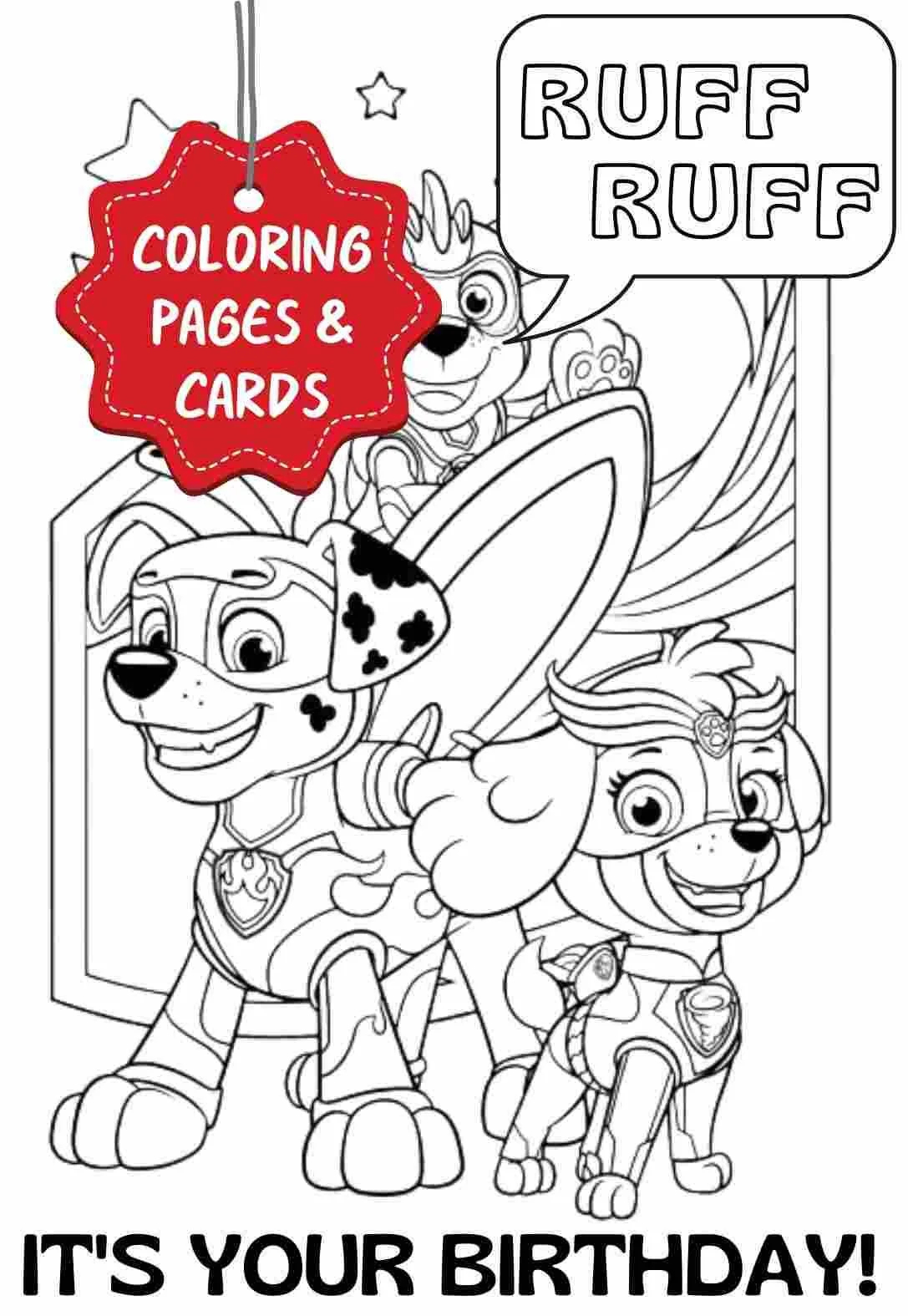 1000&amp;#039;S Of Premium Printable Birthday Cards (Free) regarding Free Paw Patrol Birthday Card Printables