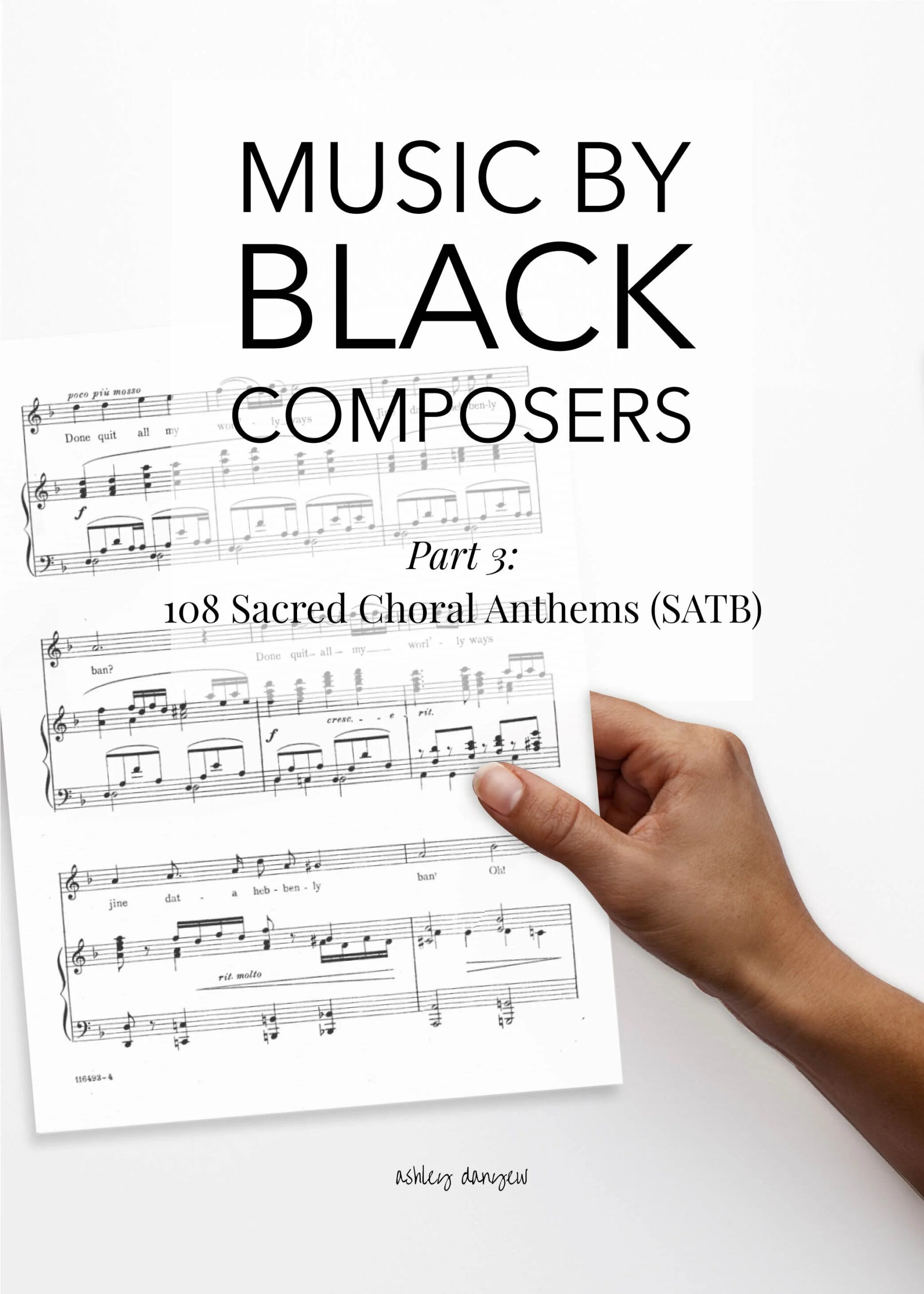 108 Sacred Choral Anthems (Satb)Black Composers | Ashley Danyew within Free Printable Black Gospel Sheet Music
