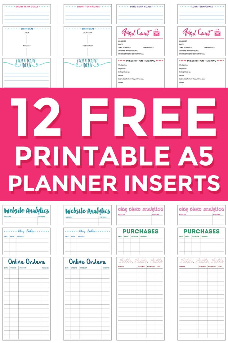 11 A5 Free Planner Printables Ideas | Planner, Free Planner, Diy pertaining to Free A5 Printables
