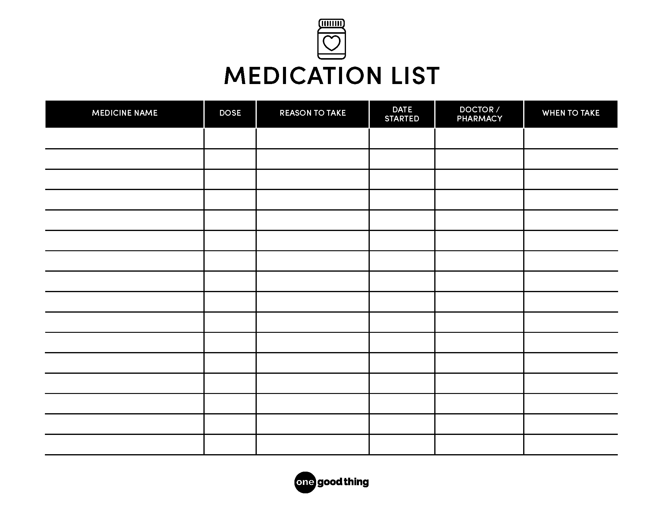 13 Medicine Chart And Medication Chart Ideas To Save Today with regard to Free Printable Medicine List