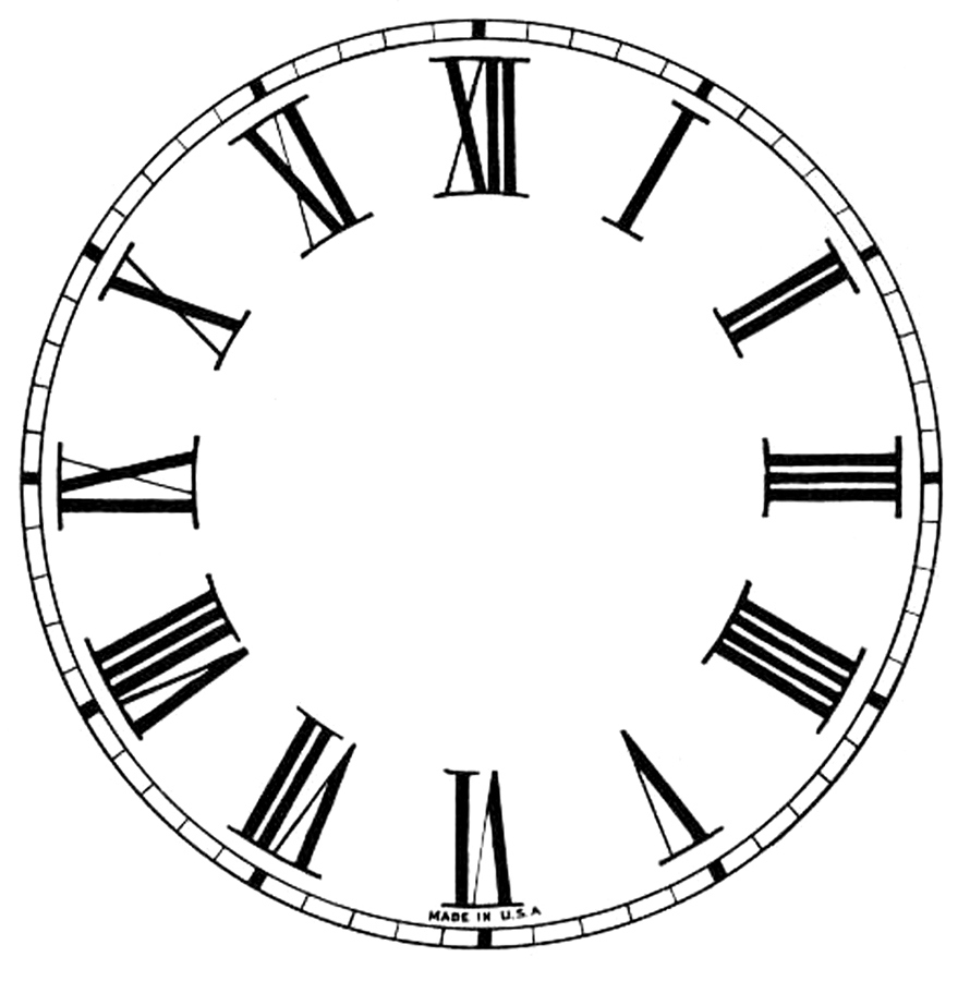 16 Clock Face Images - Print Your Own! - The Graphics Fairy with regard to Free Printable Clock Hands