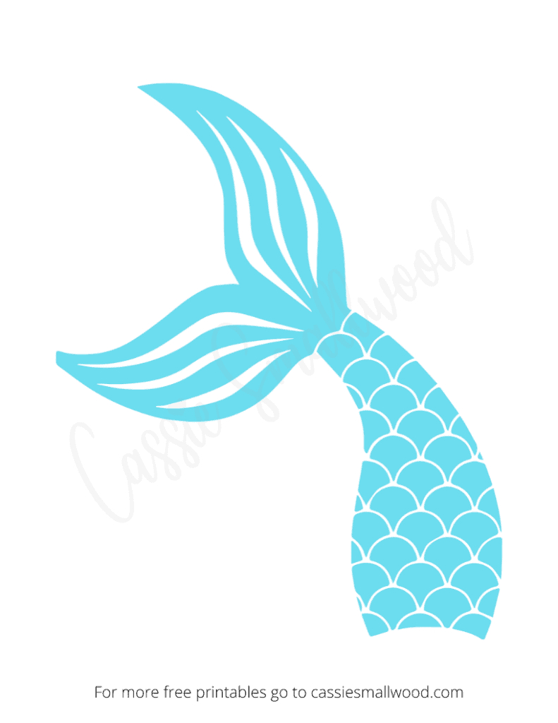 17 Cute Mermaid Templates - Cassie Smallwood with Free Mermaid Tail Printable