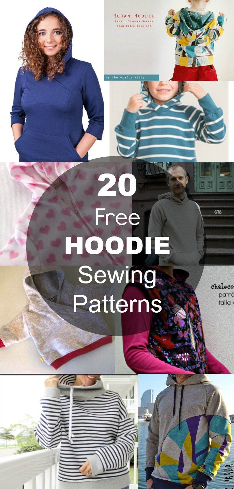 20 Hoodie Free Printable Sewing Patterns inside 20 Hoodie Free Printable Sewing Patterns