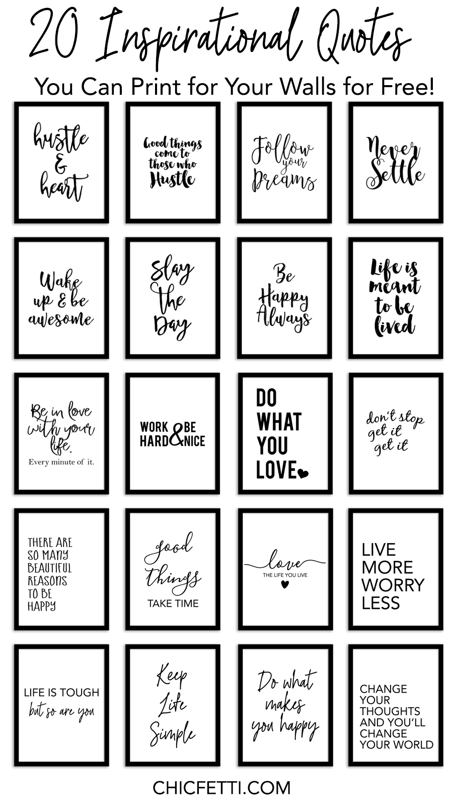 20 Inspirational Quotes You Can Print For Your Walls For Free for Free Printable Positive Quotes