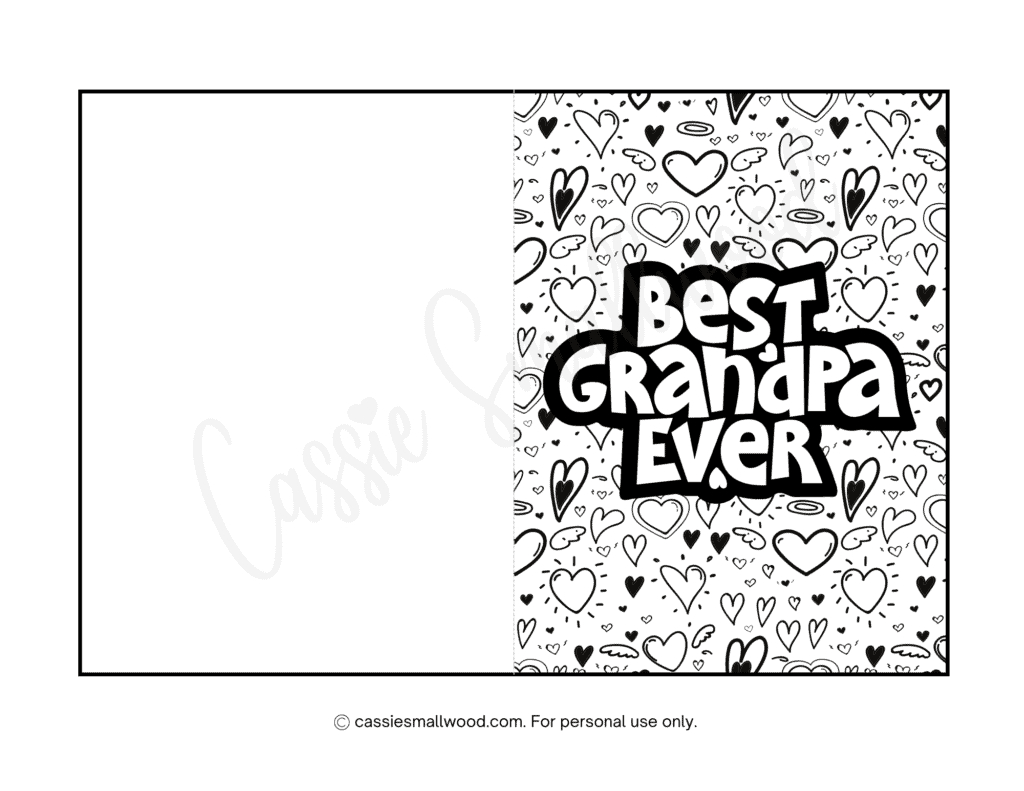 21 Cute Free Printable Father&amp;#039;S Day Cards To Color - Cassie Smallwood for Free Fathers Day Printable Cards For Grandpa