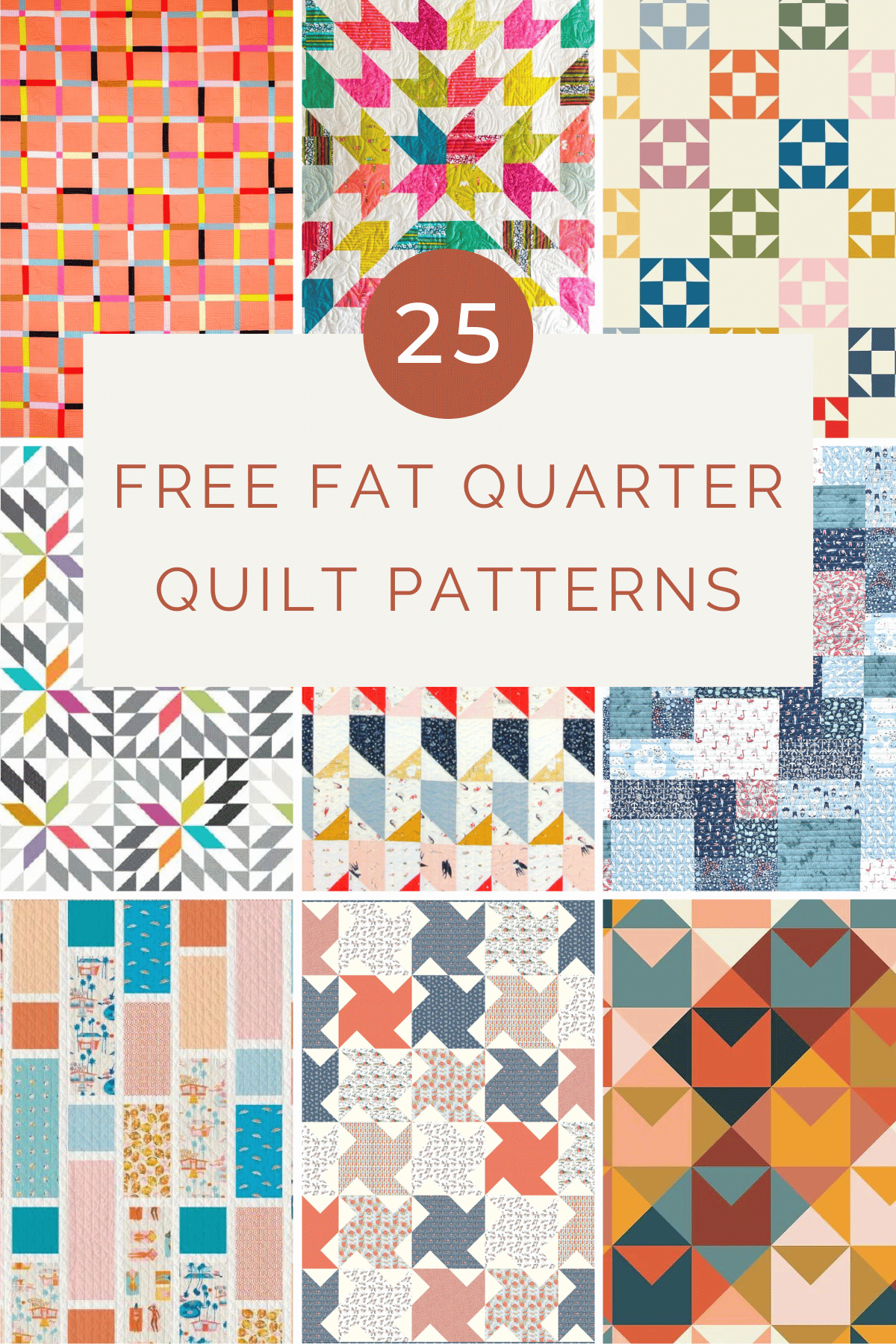 25 Free Fat Quarter Quilt Patterns pertaining to Free Printable Fat Quarter Quilt Patterns