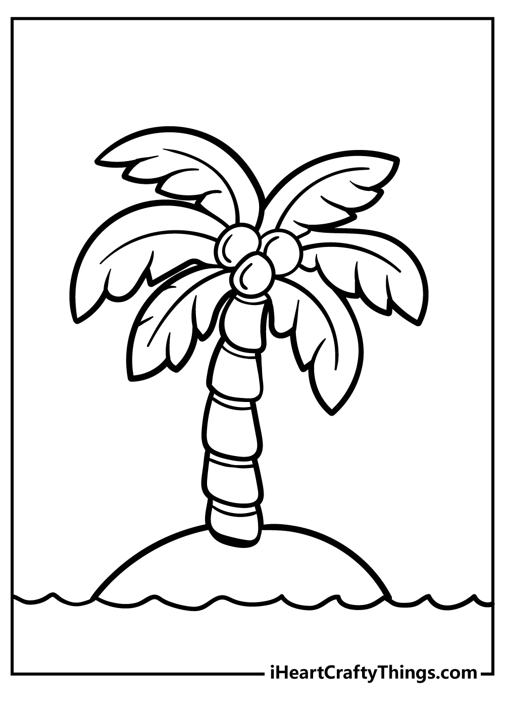 25 Palm Tree Coloring Pages (100% Free Printables) regarding Free Palm Tree Templates