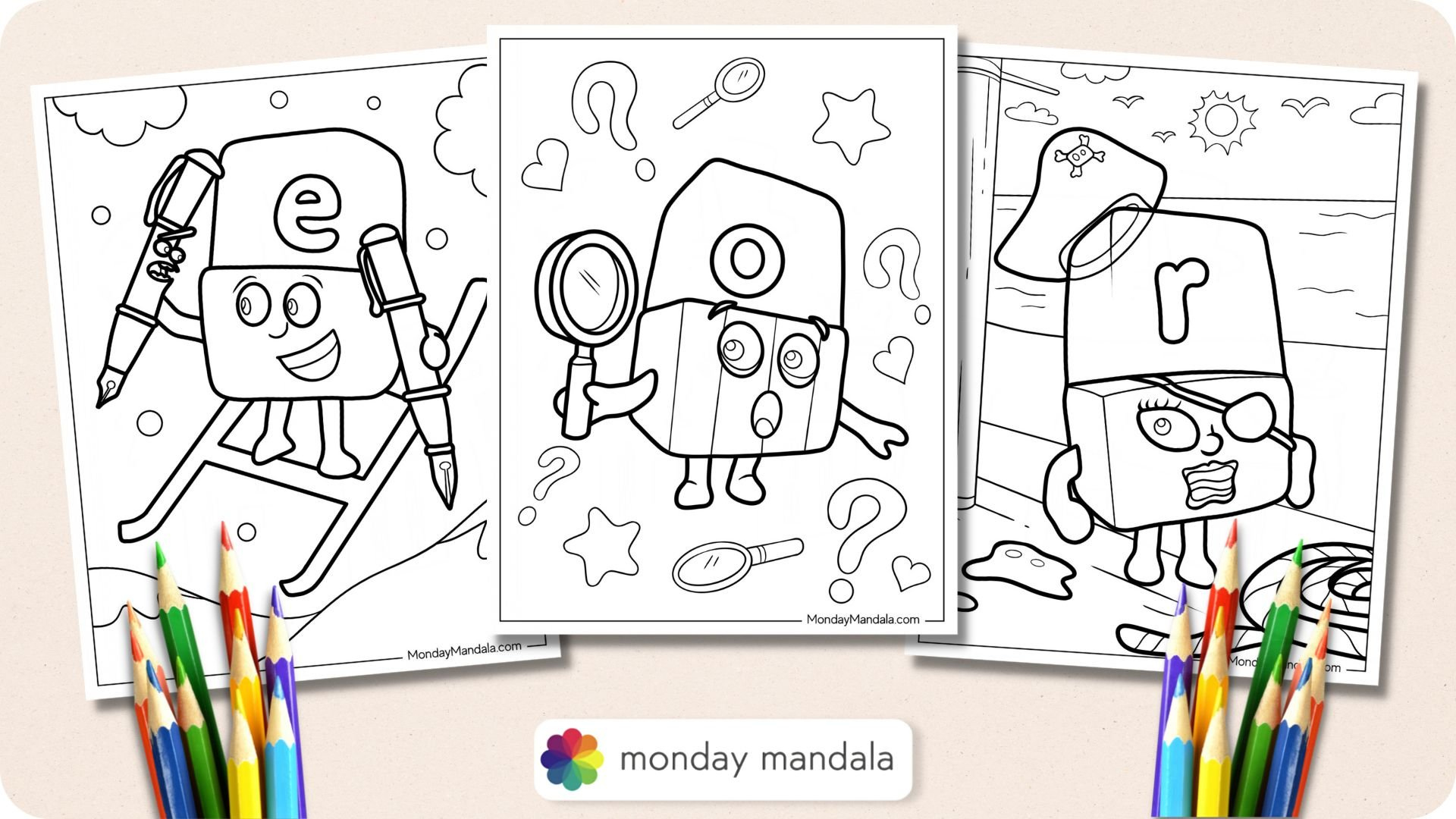 26 Alphablock Coloring Pages (Free Pdf Printables) pertaining to Alphablocks Free Printables
