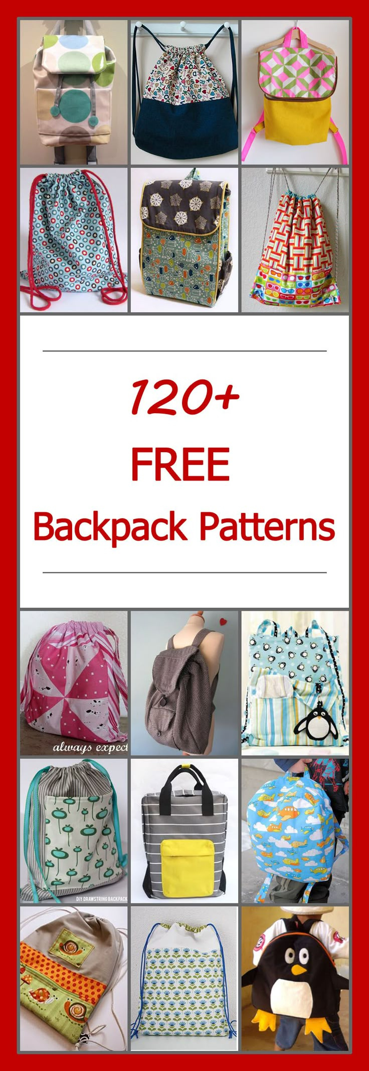30 Free {Diy} Backpack Sewing Patterns &amp;amp; Tutorials with Free Printable Backpack Patterns