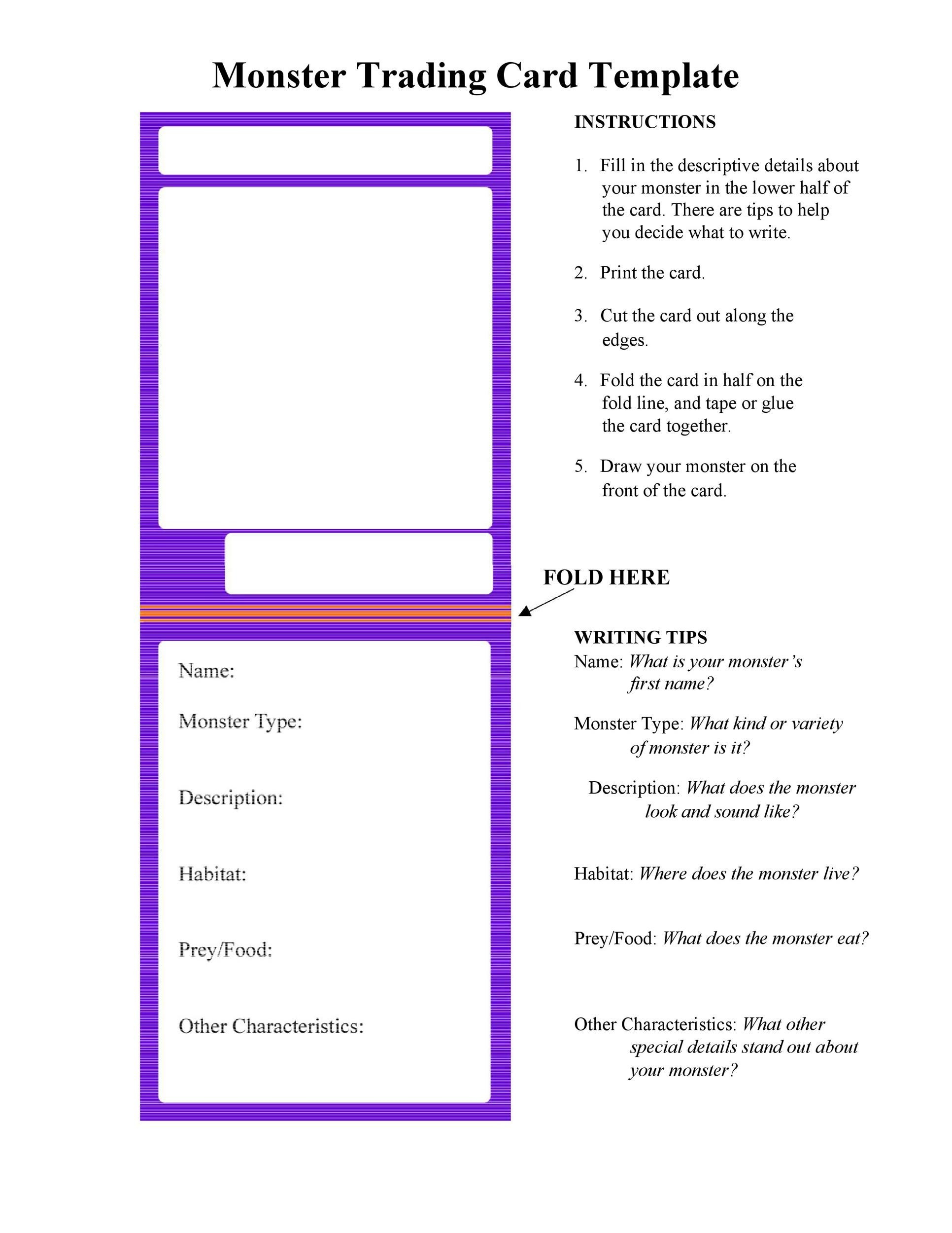 33 Free Trading Card Templates (Baseball, Football, Etc..) ᐅ in Free Sports Trading Card Template