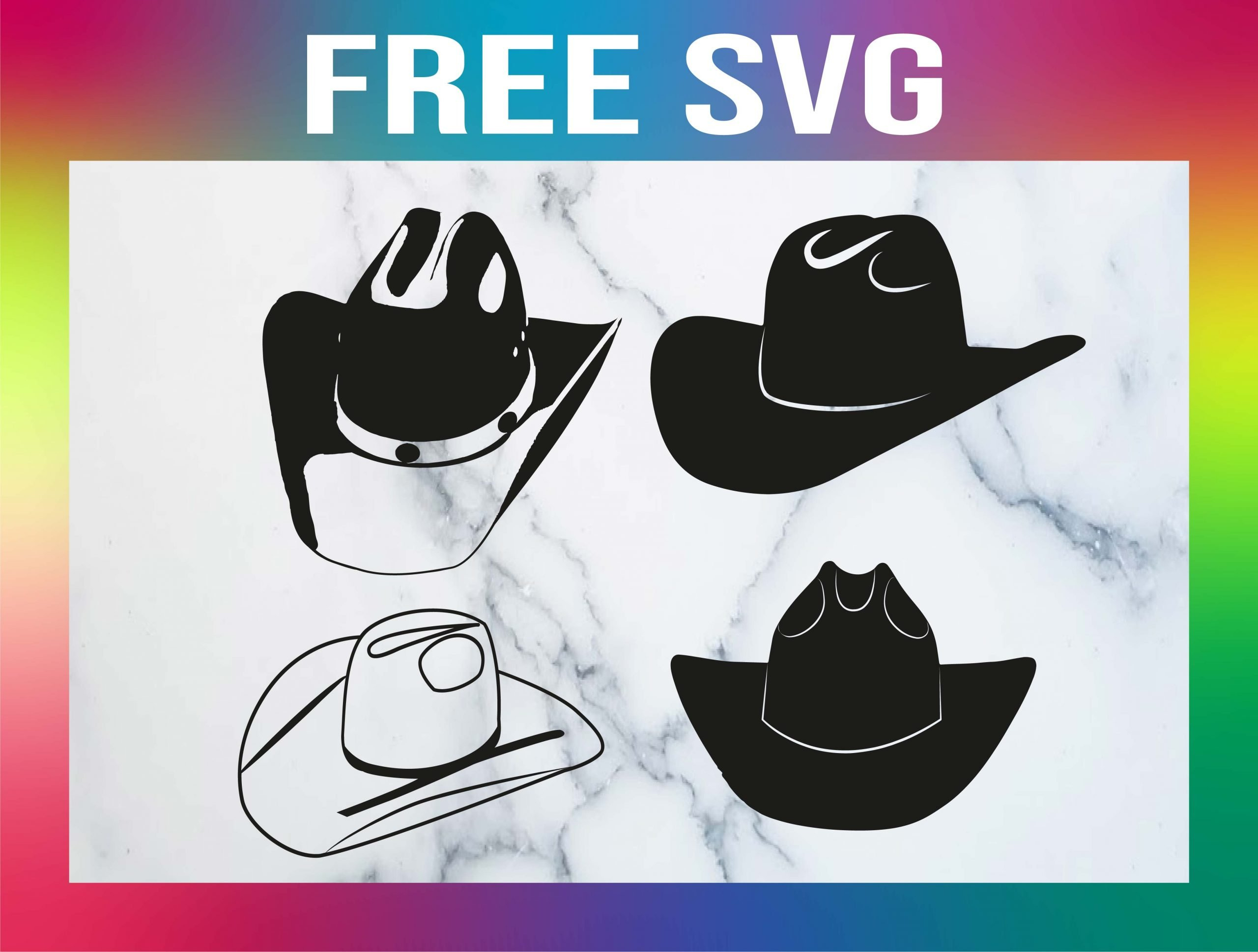 4 Free Cowboy Hat Svg intended for Free Printable Cowboy Hat Stencil