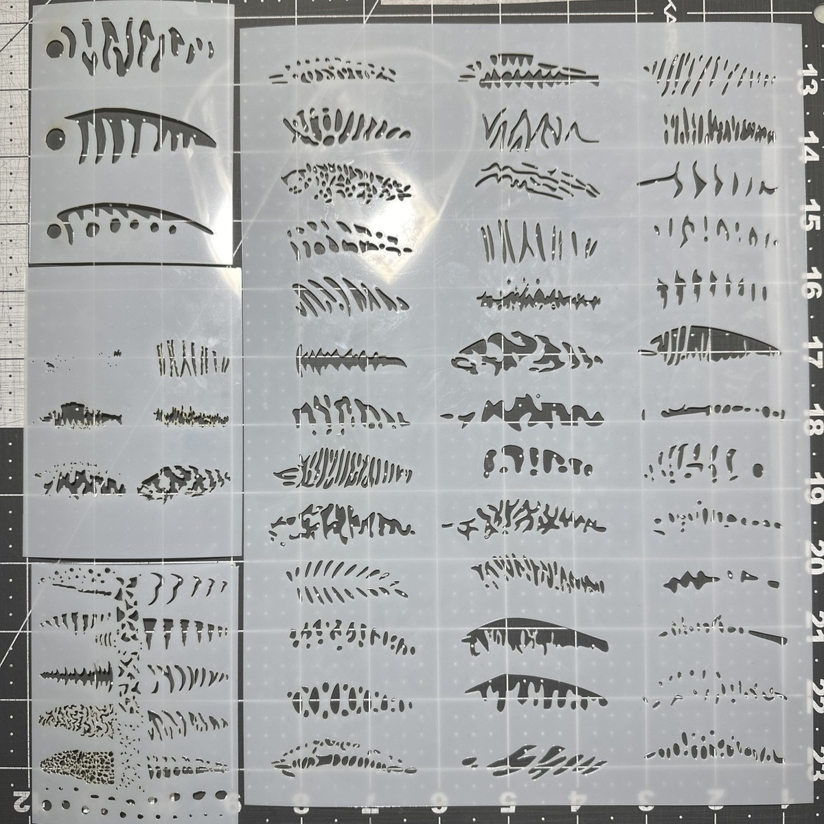 4X Fishing Lure Painting Airbrush Custom Paint Stencils Reusable with regard to Free Printable Fishing Lure Stencils