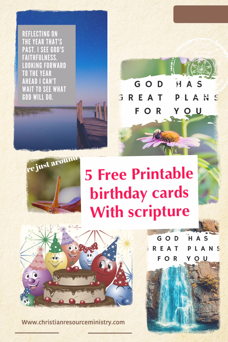 5 Free Printable Christian Birthday Cards – Christian Resource pertaining to Christian Greeting Cards Free Printable