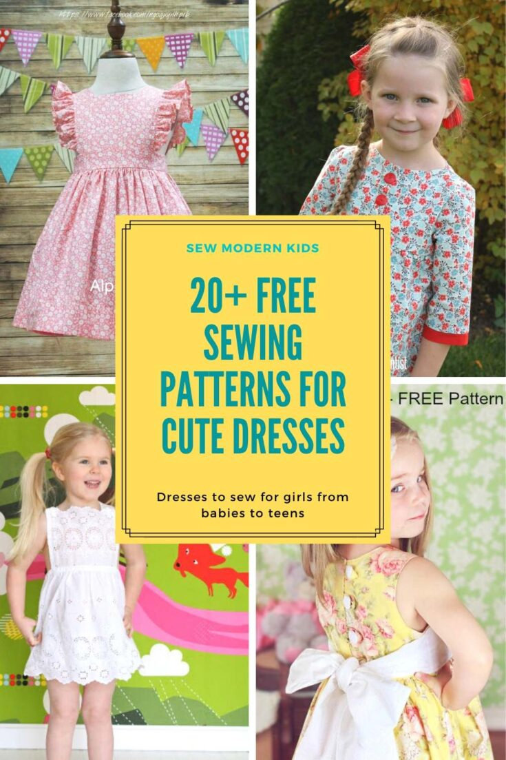 60+ Free Girls Dress Sewing Patterns - Sew Modern Kids throughout Free Printable 18month Toddler Dress Pattern