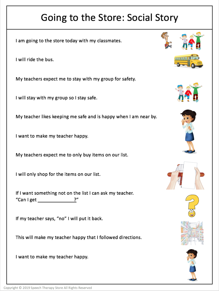 7+ Free Community Outings Printables Life Skills - Speech Therapy for Free Printable Social Skills Activities