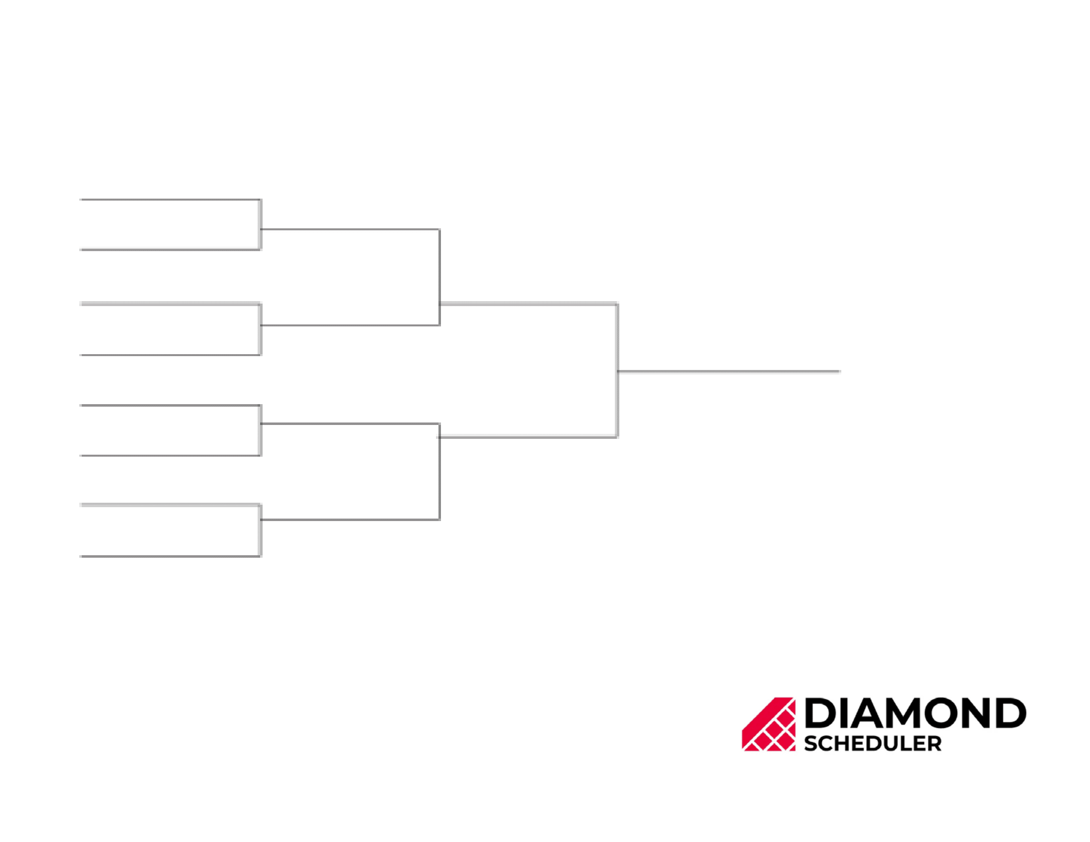 8-Team Single Elimination Bracket Printable | Diamond Scheduler inside Free Printable Brackets