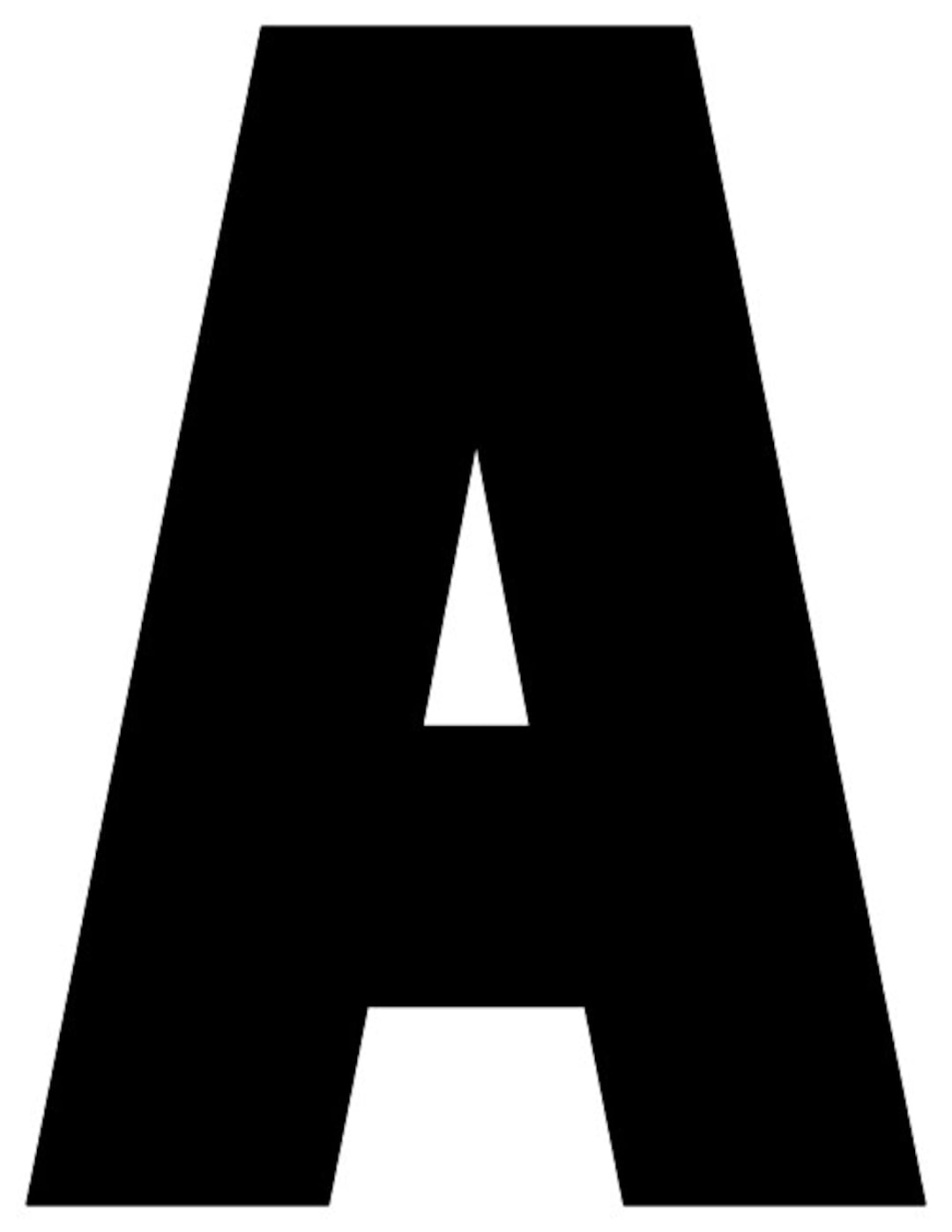 8X10.5 Inch Black Printable Alphabet Letters - Etsy Canada pertaining to Printable Letter Stencils 8X10