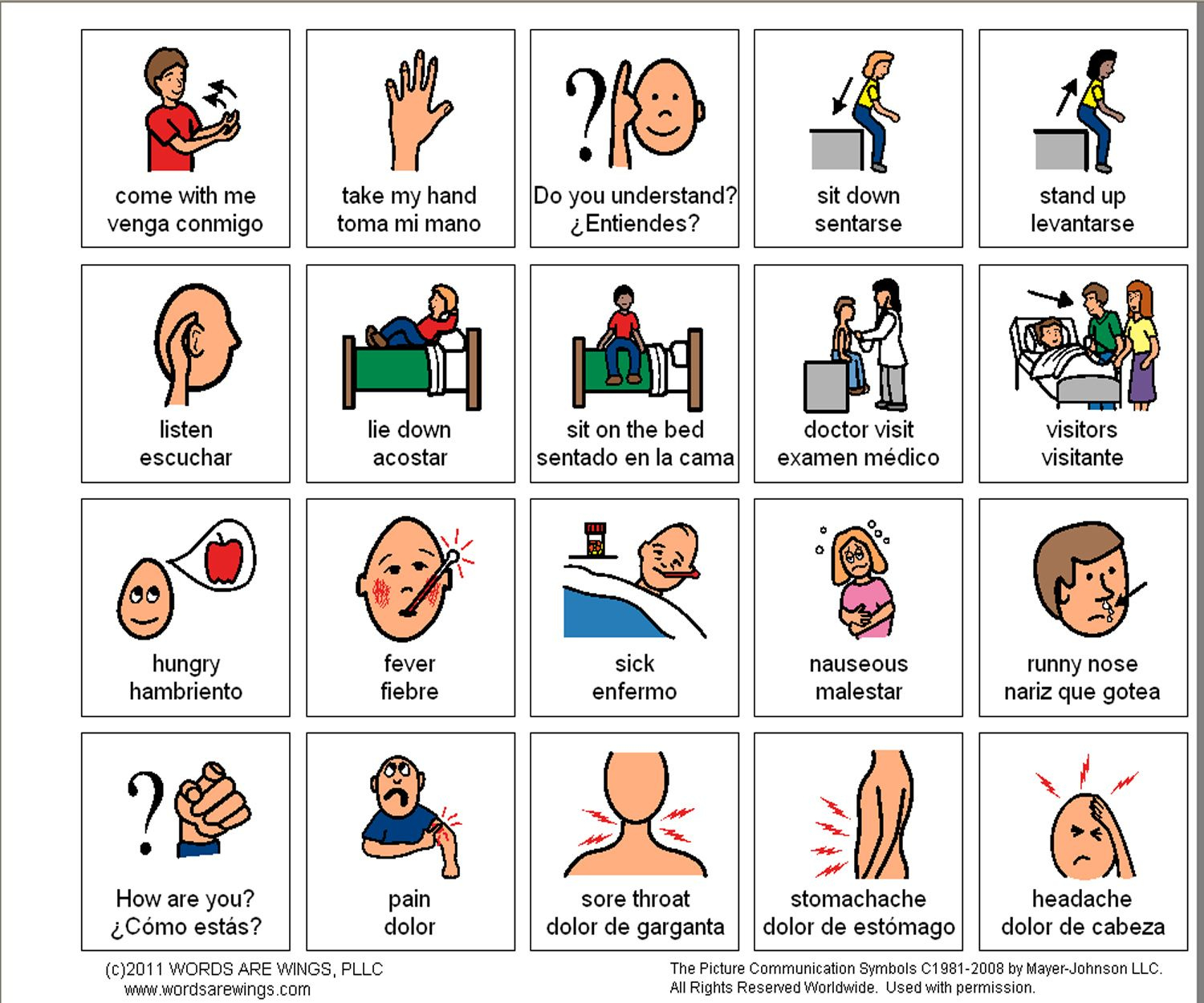 9 Medical Communication Boards And Communication Board Ideas To throughout Spanish Communication Board Free Printable