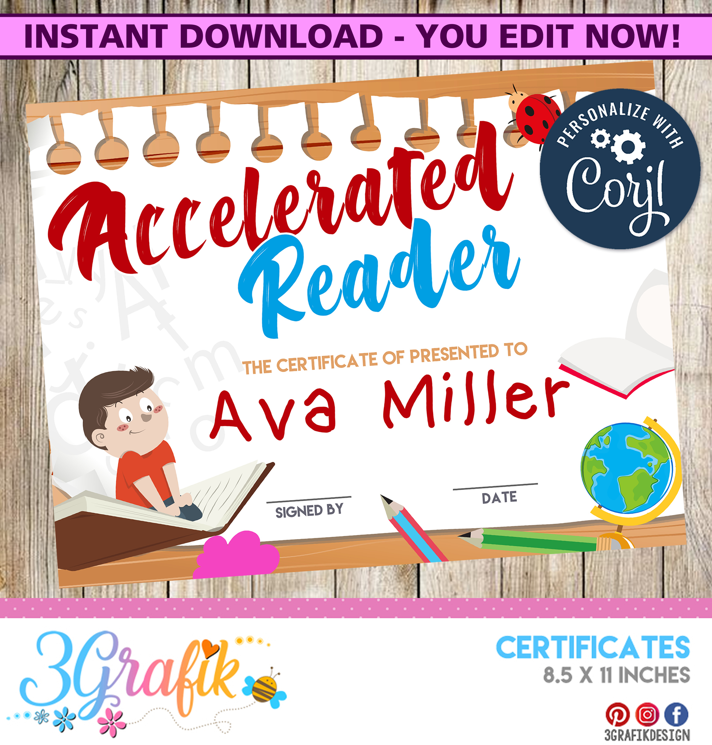 Accelerated Reader Certificate Archives - 3Grafik | Printable with Free Printable Accelerated Reader Certificates