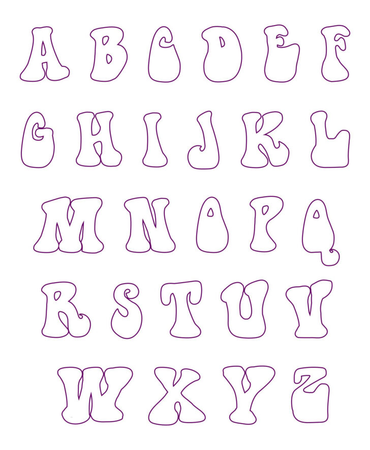 Free Printable Alphabet Pattern For Apliquae