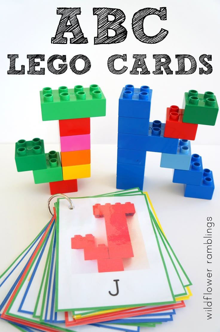 Alphabet Lego Cards: Uppercase {Free Printable!} - Wildflower intended for Free Lego Letter Printables