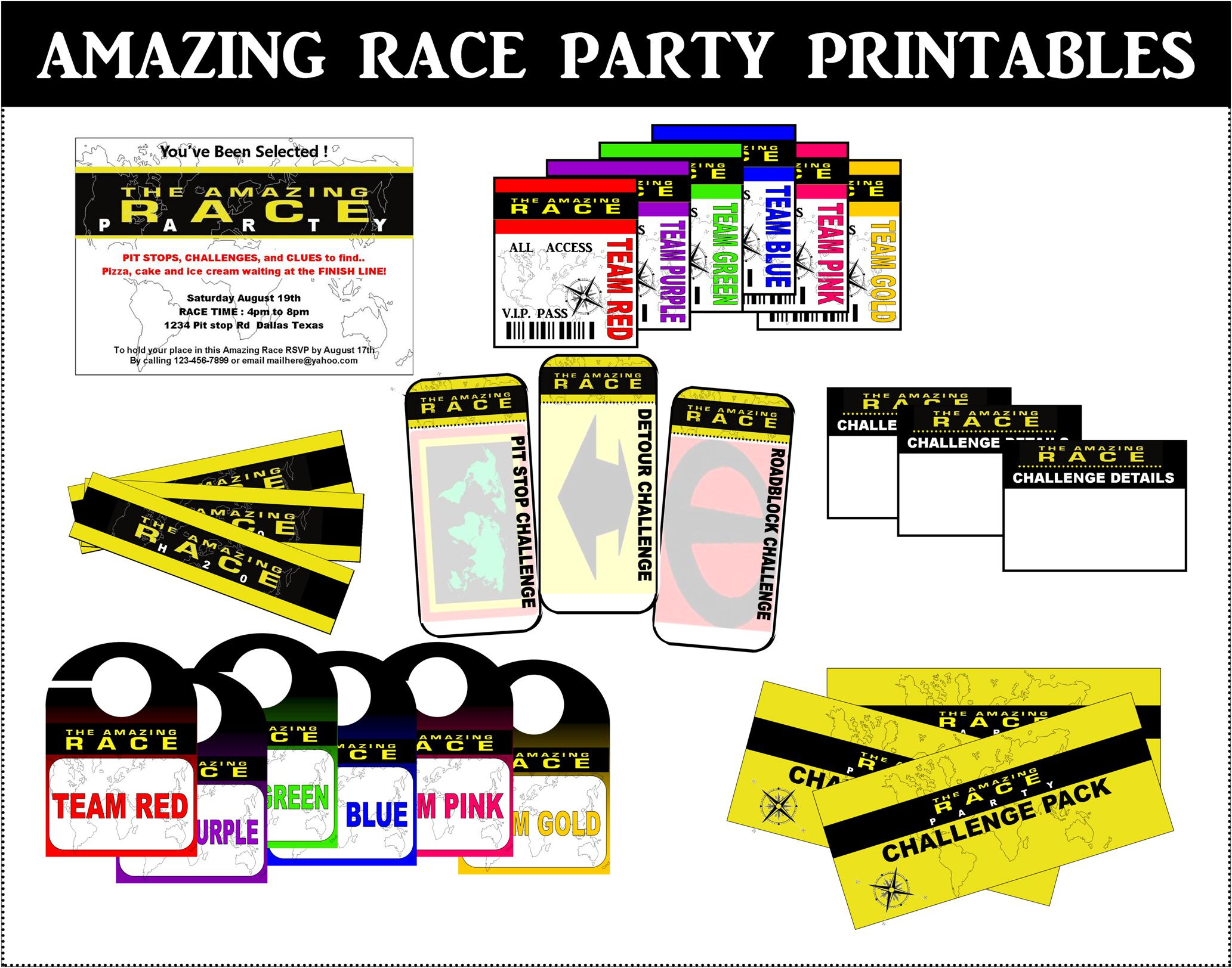 Amazing Race Printables Review – Concert Katie inside Free Amazing Race Printables