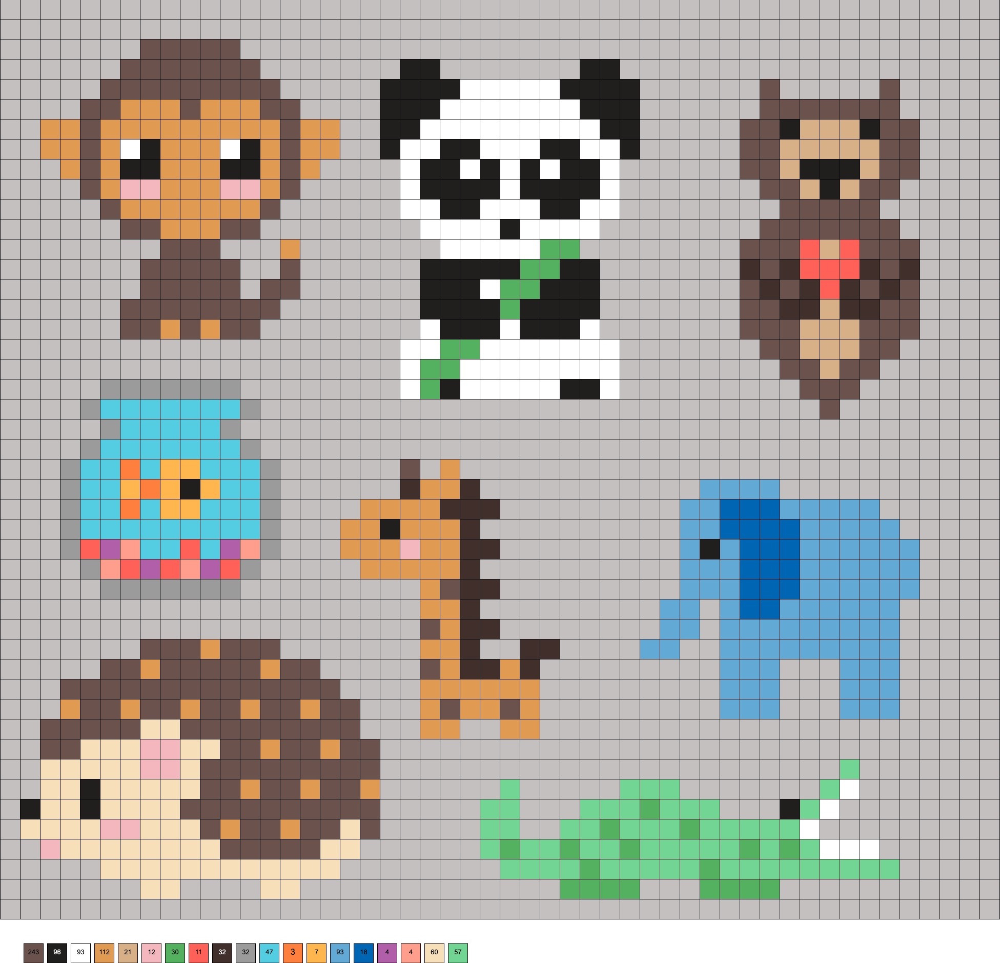 Animal Perler Beads (60+ Free Patterns!) - Diy Candy inside Perler Bead Printable Patterns