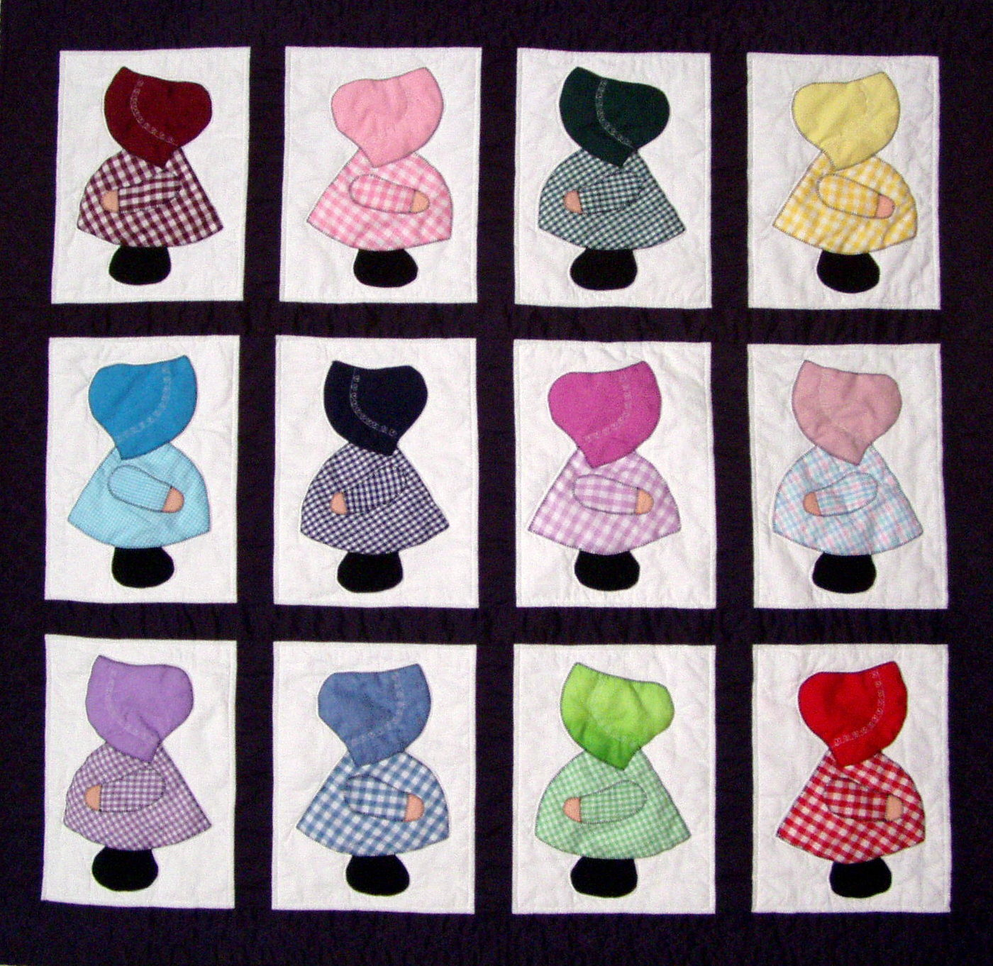 Applique Patterns Digital Pdf Quilt Pattern/Sunbonnet Sue And intended for Free Printable Sunbonnet Sue Patterns
