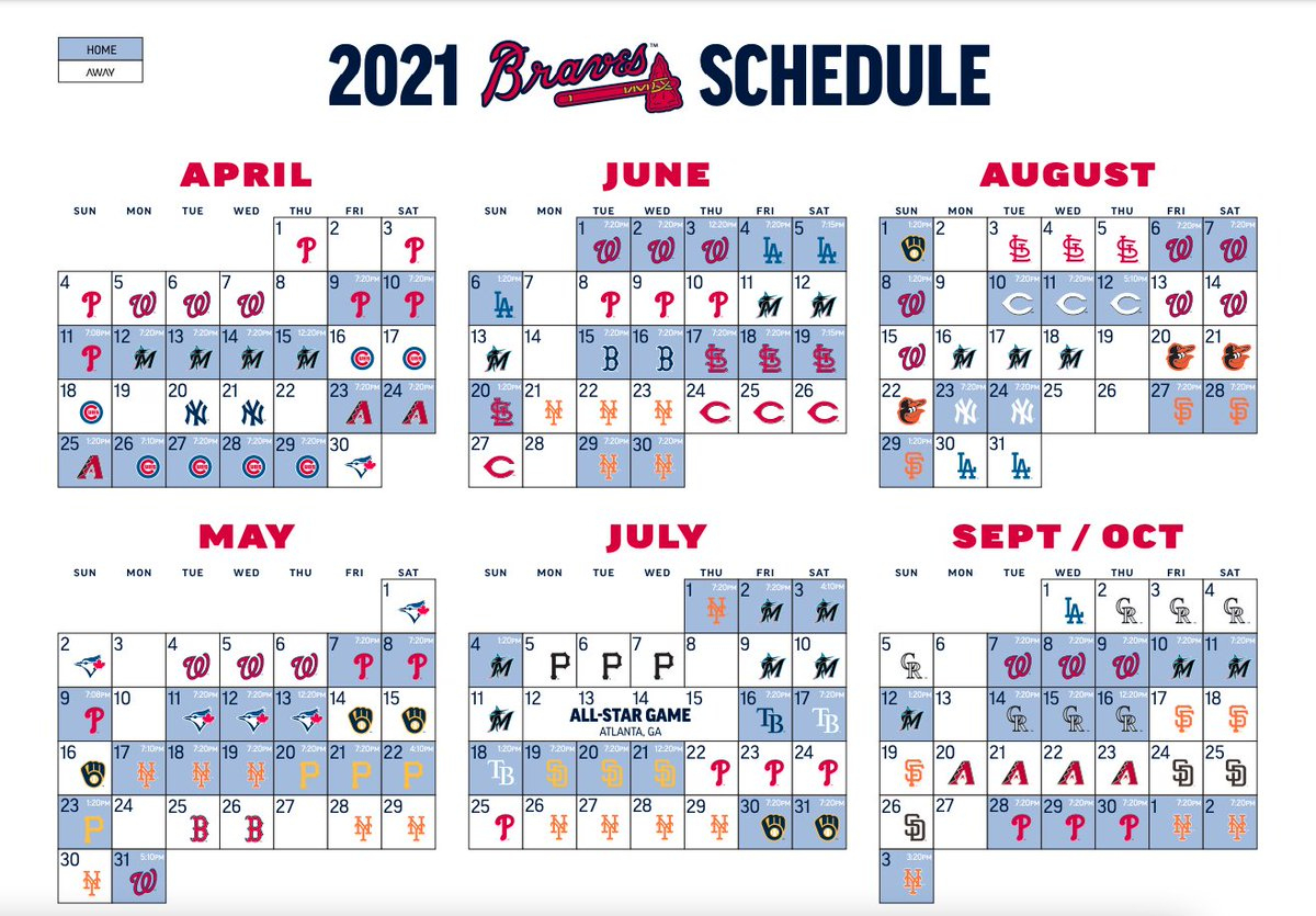 Atlanta Braves 2024 Box Calendar - Worksheets Library with Free Printable Atlanta Braves Schedule