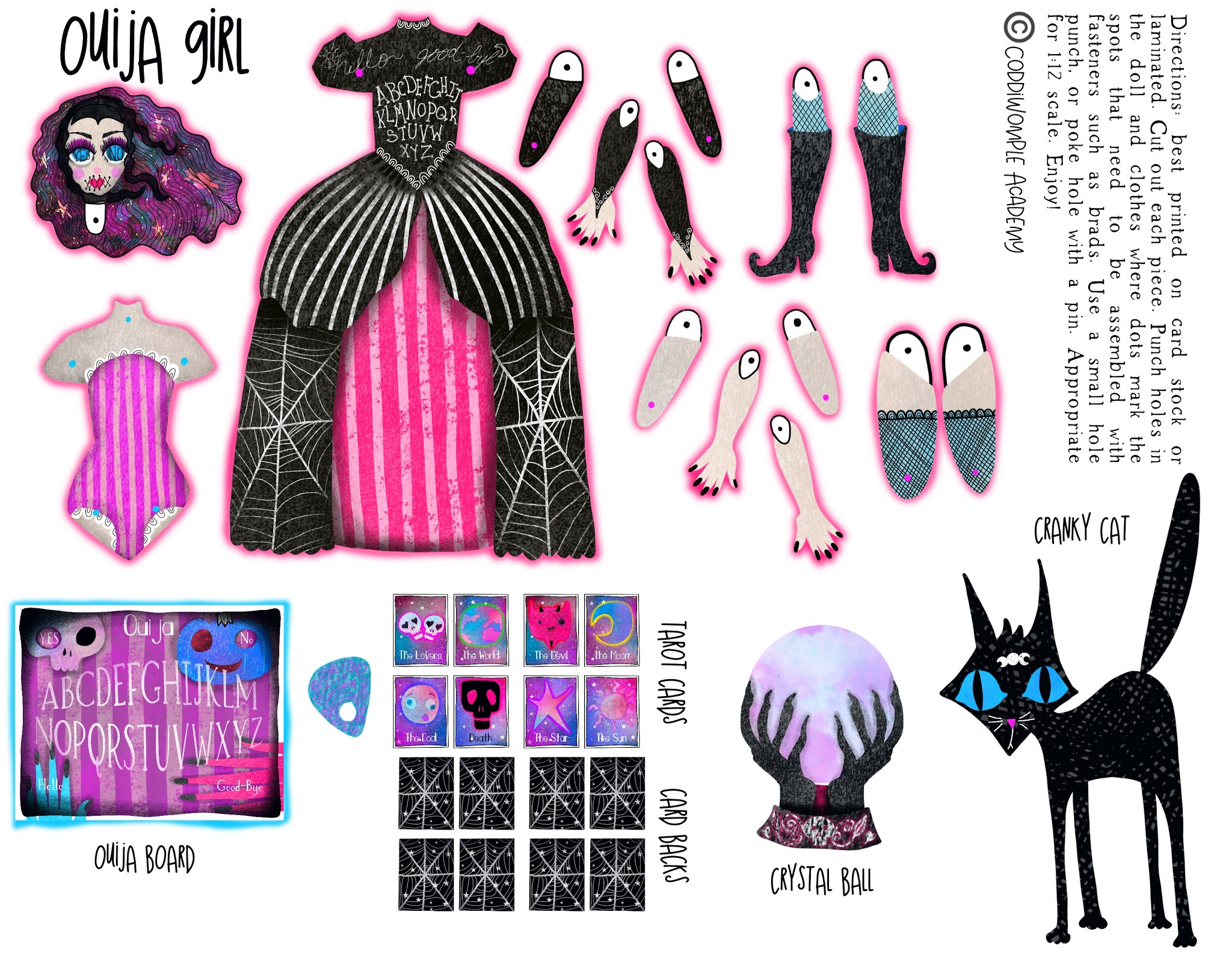 Author Amanda Gatton: June 2021 with Free Printable Monster High Paper Dolls