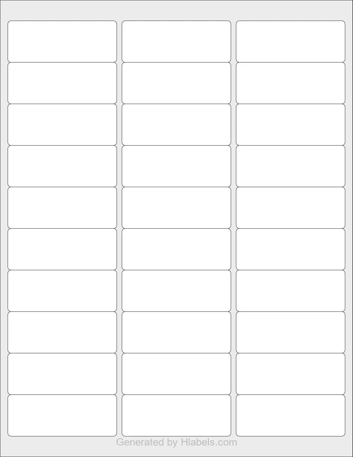 Avery® 5160 Label Template | Print Online Instantly in Free Printable Avery Template 5160