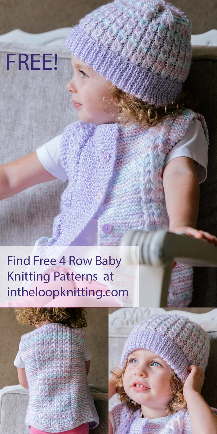 Baby Knitting Patterns With 4 Row Repeat - In The Loop Knitting regarding Free Printable Baby Matinee Knitting Patterns To Download