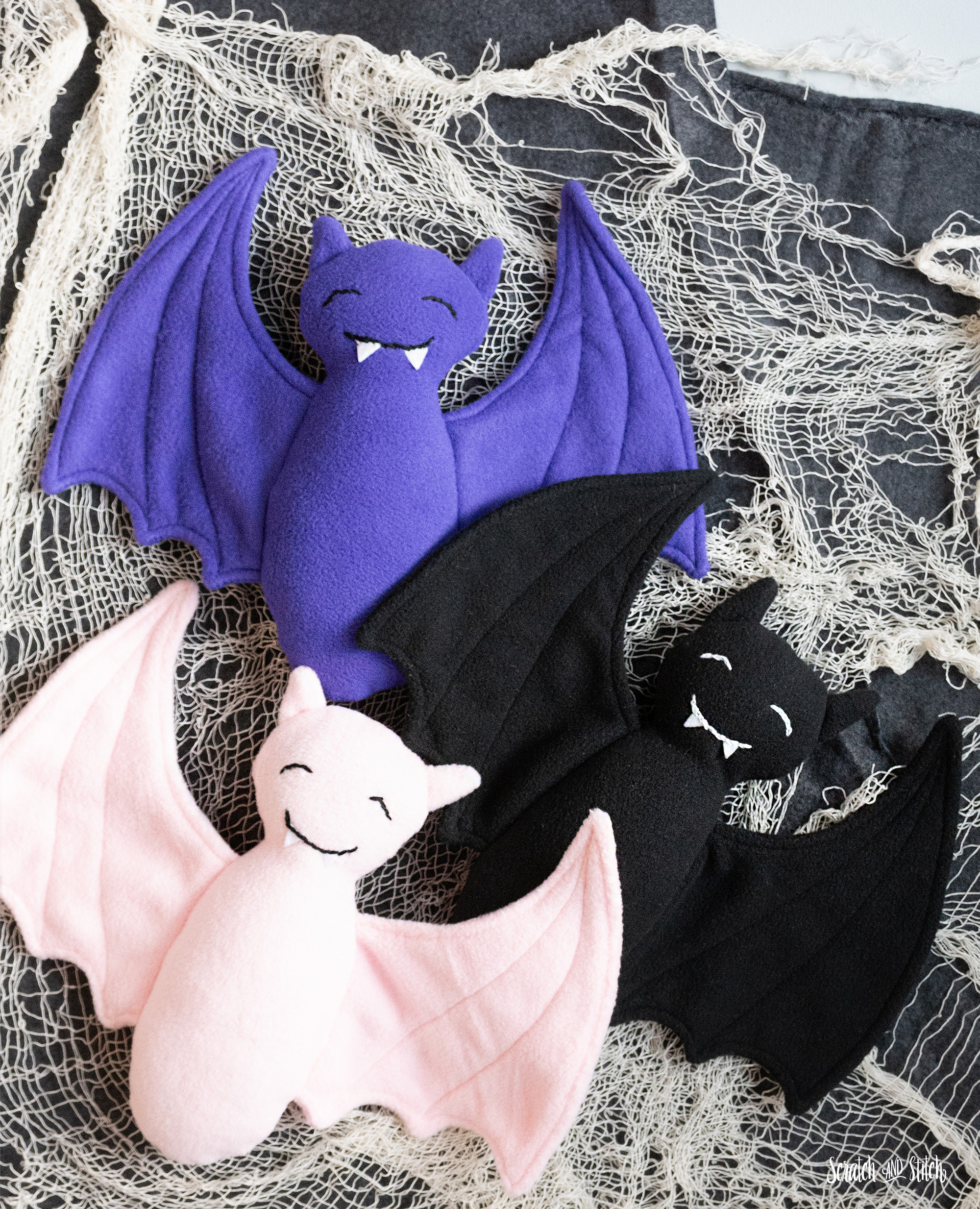 Bat Plush Sewing Pattern | Scratch And Stitch intended for Free Printable Bat Sewing Pattern