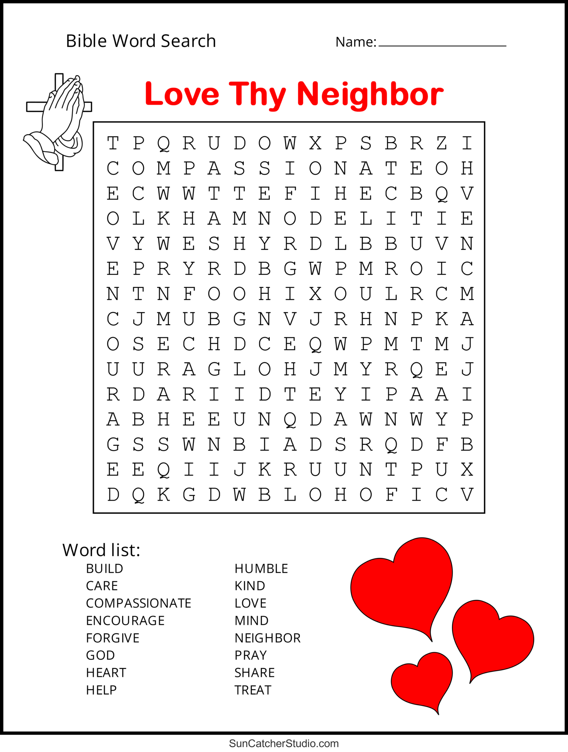 Bible Word Search (Free Printable Christian Puzzles) – Free regarding Free Printable Bible Word Games