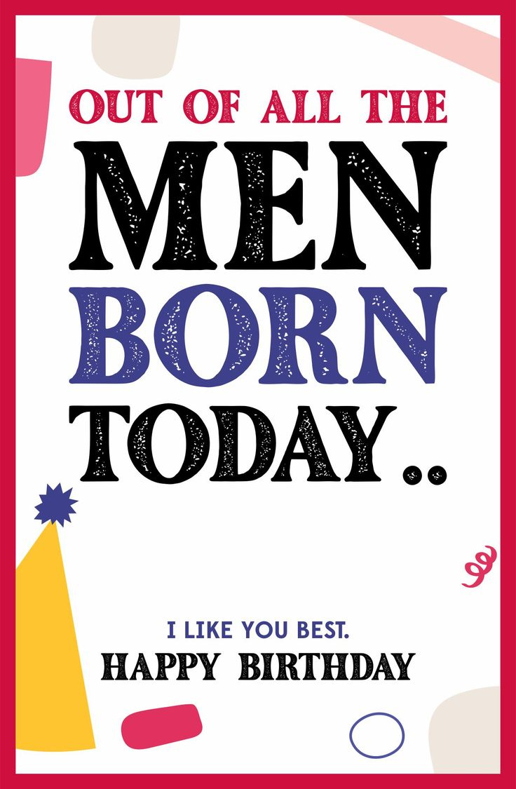 Birthday Cards For Him - 10 Free Pdf Printables | Printablee in Free Printable Birthday Cards For Men