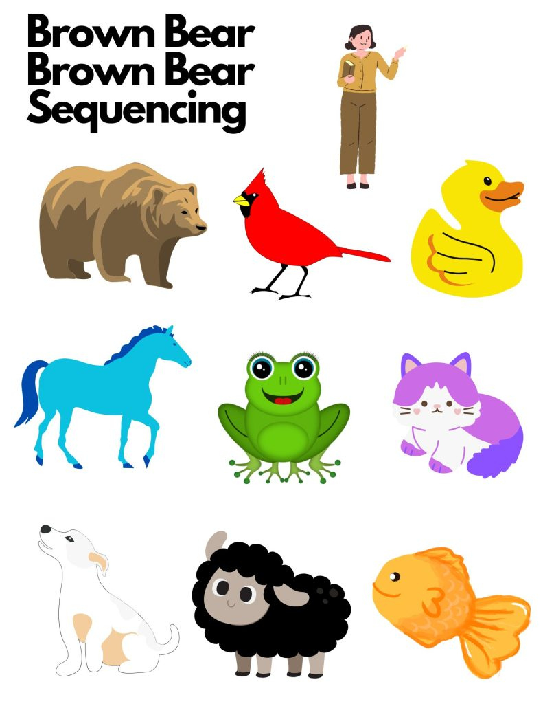 Brown Bear Brown Bear Sensory Bin And Free Printable pertaining to Brown Bear Brown Bear Printables Free