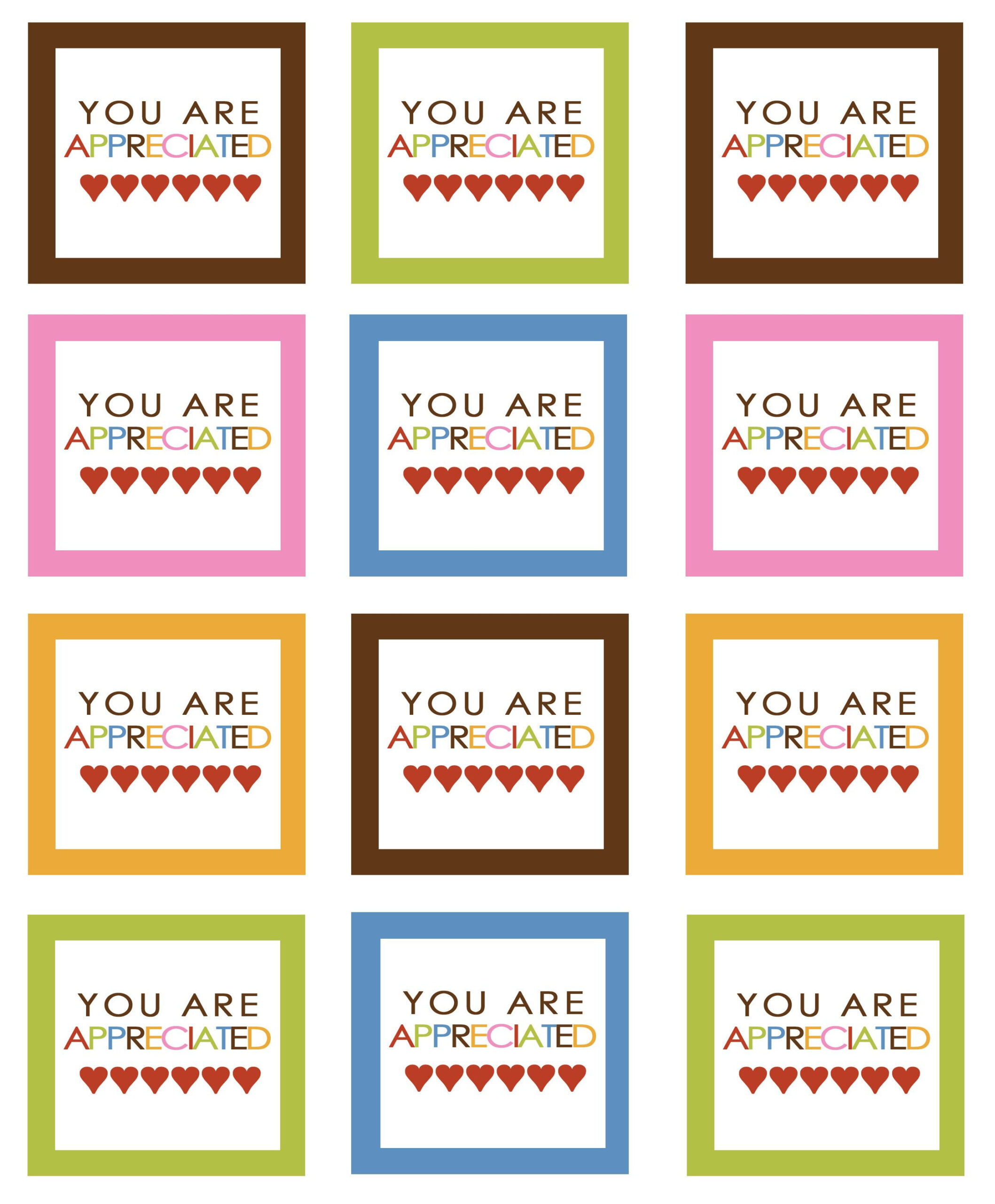 Cards Free Printable Appreciation Free Teacher Appreciation Cards with Free Employee Appreciation Printables