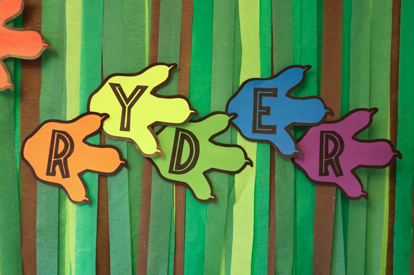 Chemknits: Dinosaur Footprint Birthday Banner within Dinosaur Birthday Banner Printable Free