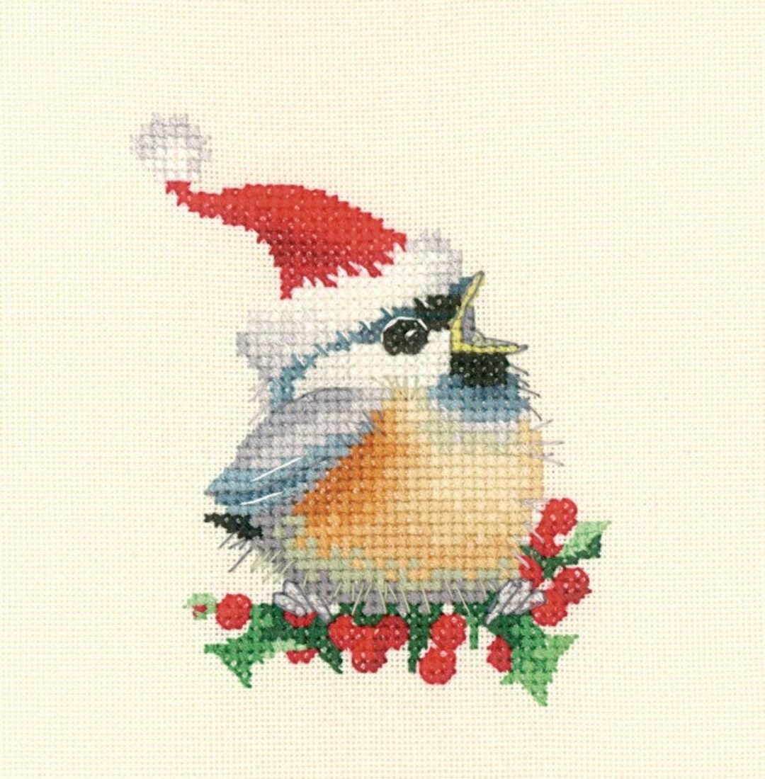 Christmas Chick -Chickadee Counted Cross Stitch Kit From Heritage with Free Printable Cross Stitch Pattern Christmas Chickadee