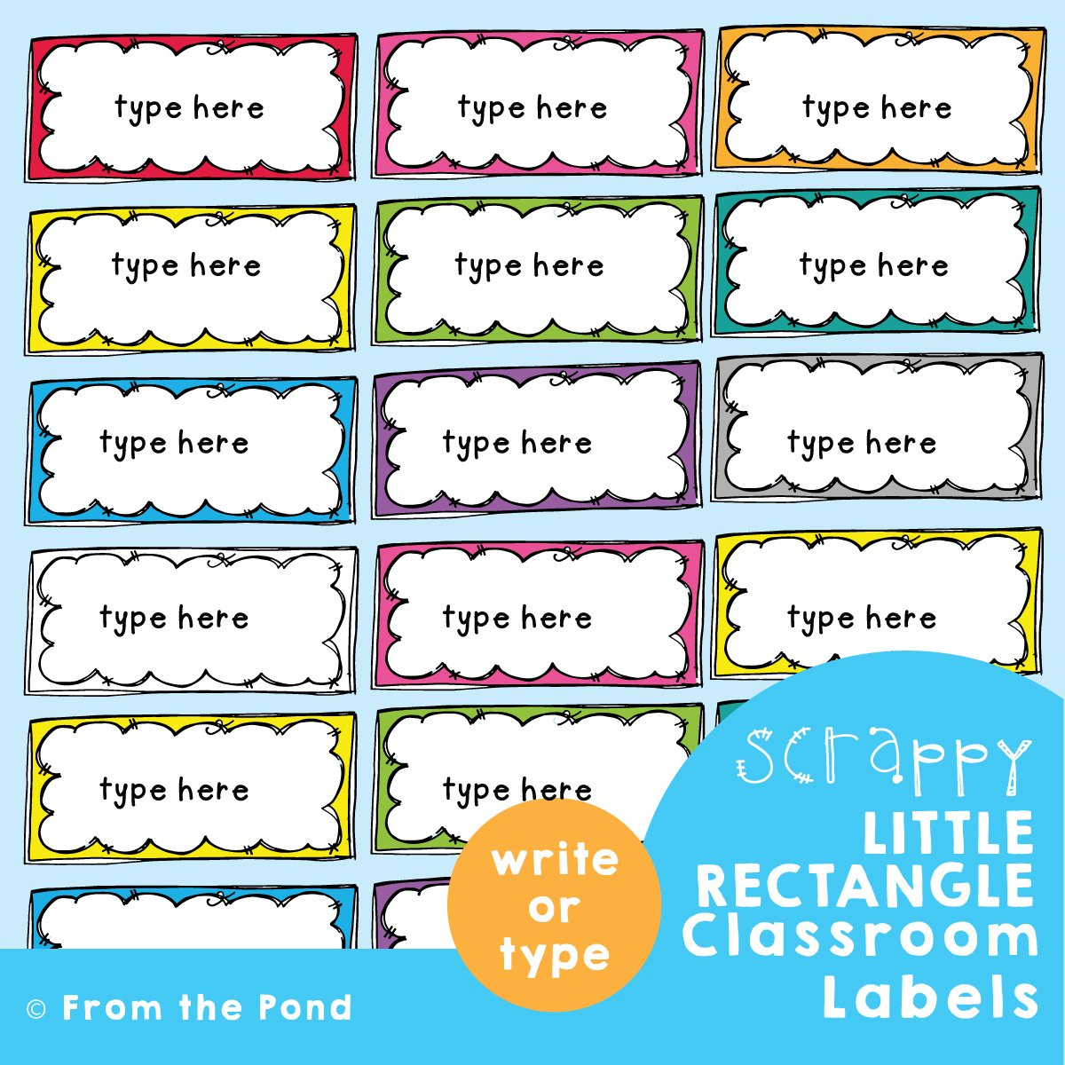Classroom Labels To Organize Your Classroom Equipment. — From The in Free Printable Editable Classroom Labels