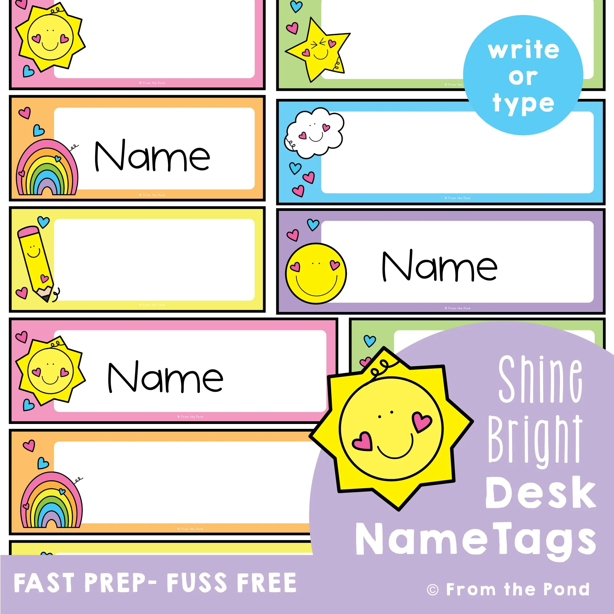 Classroom Labels To Organize Your Classroom Equipment. — From The Pond intended for Free Printable Preschool Name Plates